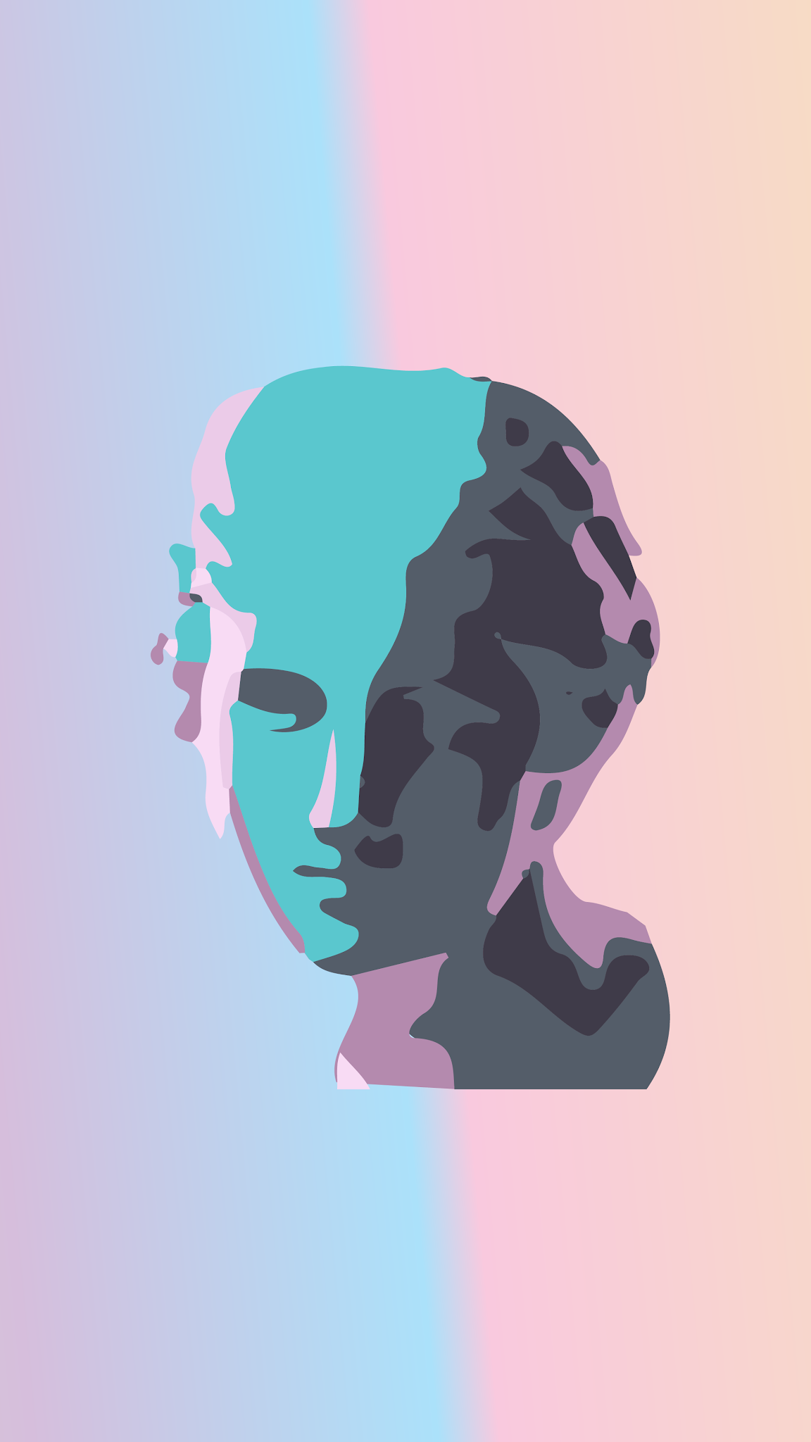 Contemporary Minimal Collage Wallpaper. Antique Statue Woman in Holography  Digital Space. Back in 80, 90s Party Vibes. Retro Zine Stock Image - Image  of funky, absurd: 231824703