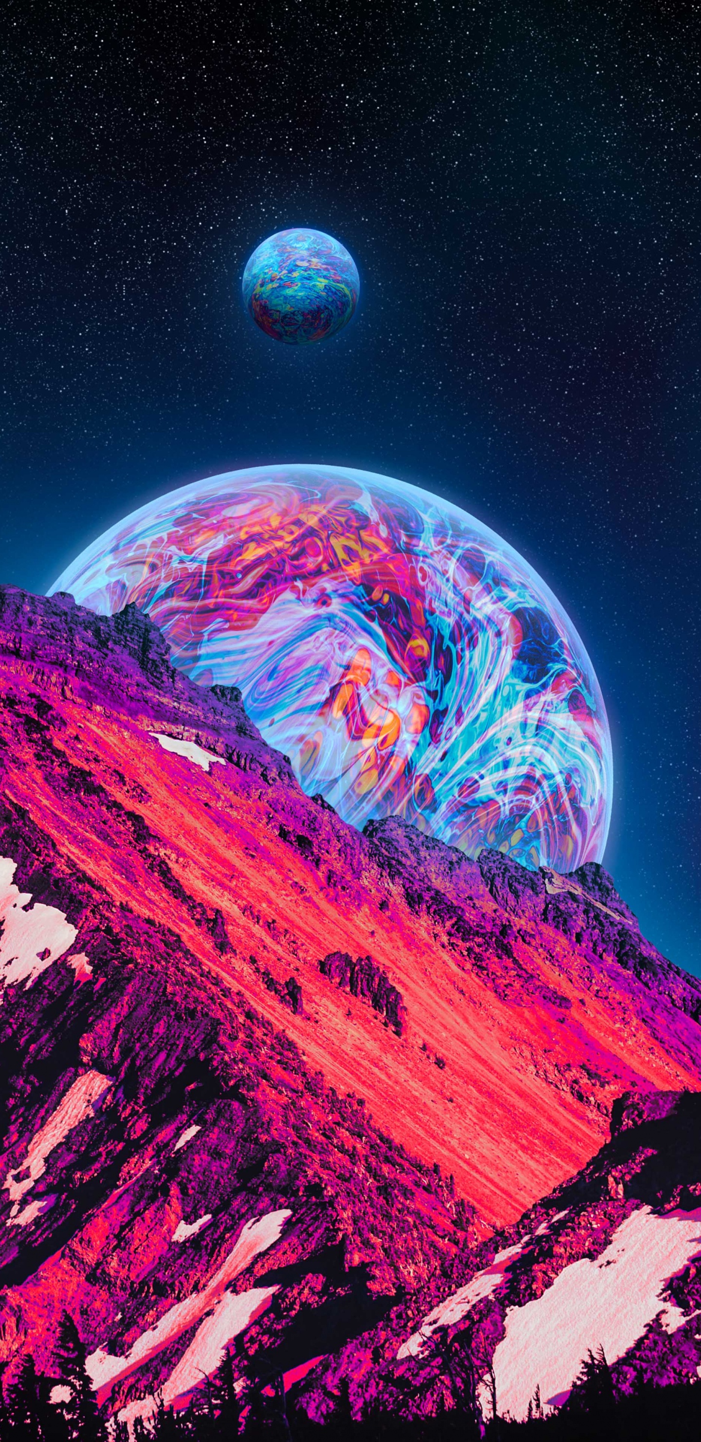 Atmosphere, World, Nature, Natural Environment, Astronomical Object. Wallpaper in 1440x2960 Resolution