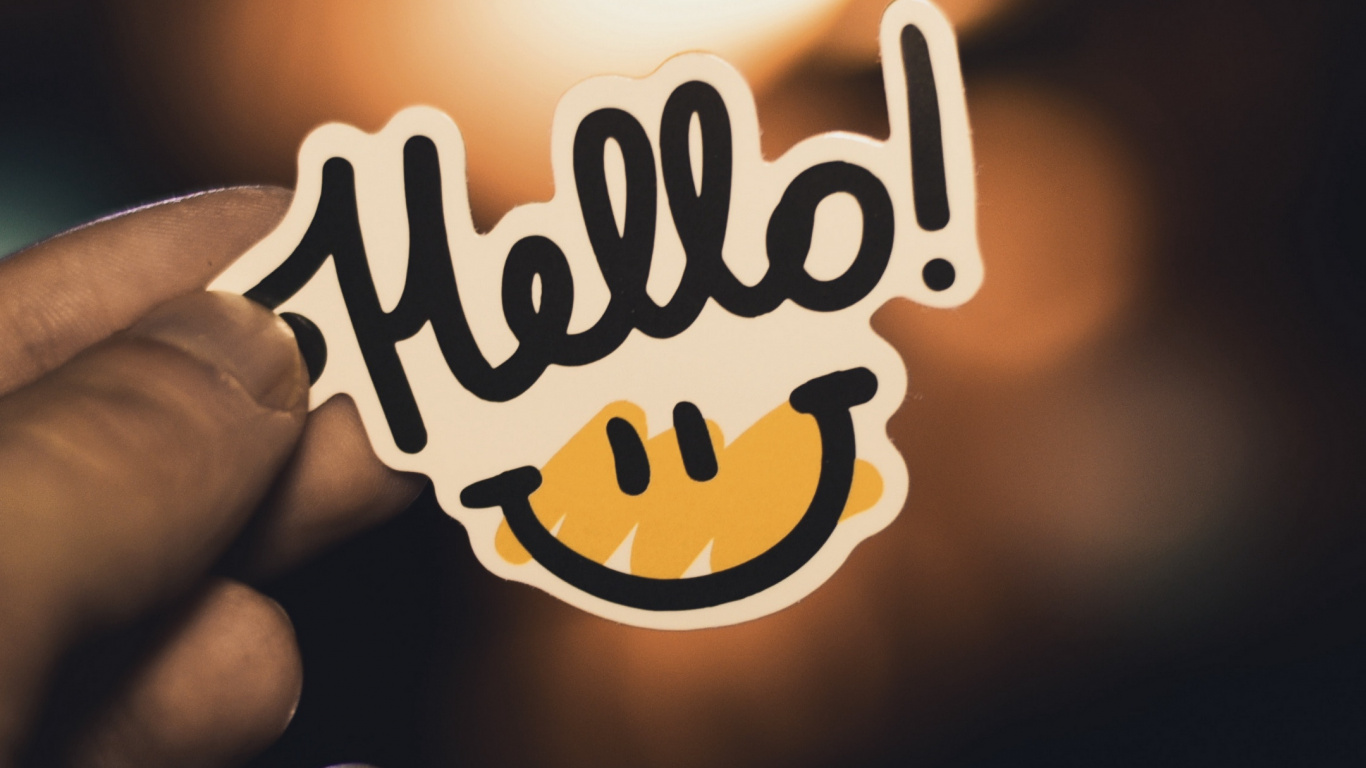 Fermer, Sourire, Geste, Doigt, Heureux. Wallpaper in 1366x768 Resolution