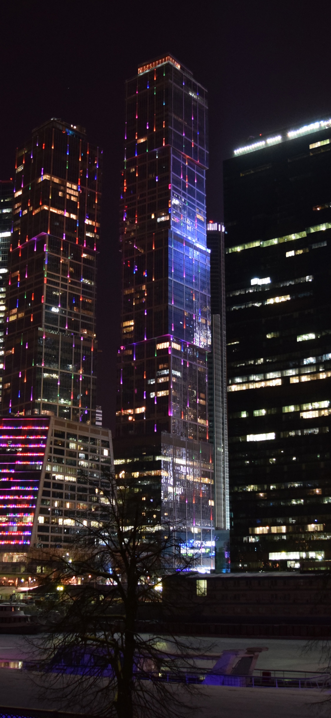 莫斯科河, 城市, 大都会, 城市景观, 塔块 壁纸 1125x2436 允许