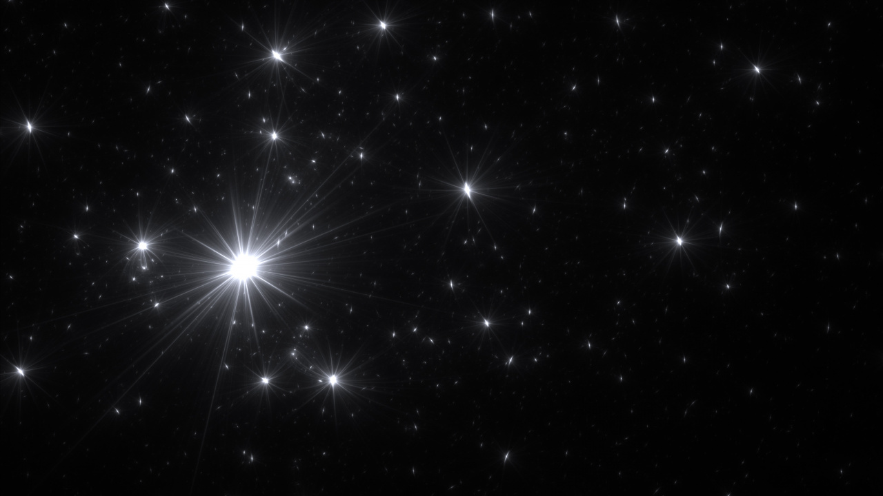 Feux D'artifice Blancs Dans le Ciel Pendant la Nuit. Wallpaper in 1280x720 Resolution