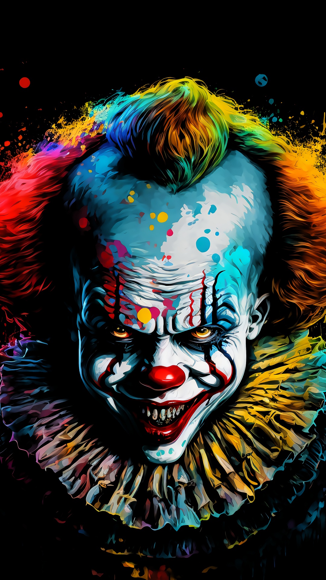 Fonds D'écran Pennywise, Pennywise, Art, Clown, Clown Maléfique. Wallpaper in 1080x1920 Resolution