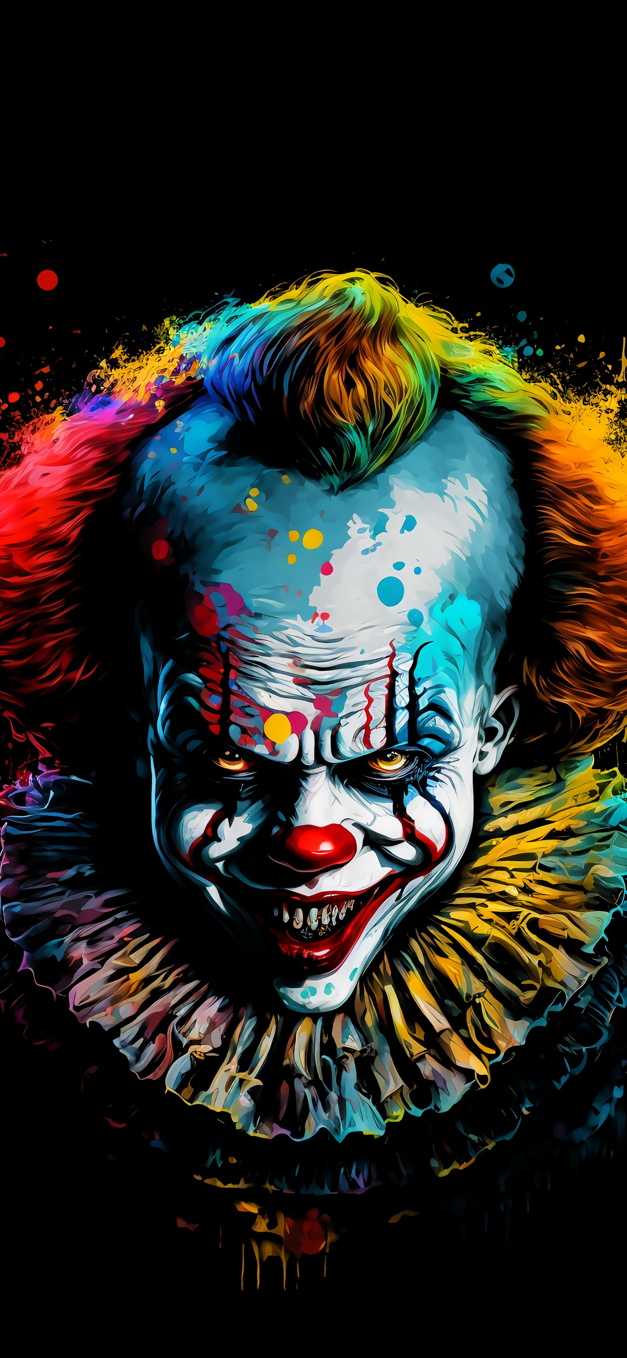 Pennywise Hintergrundbilder, Pennywise, Malerei, Kunst, Clown. Wallpaper in 1242x2688 Resolution