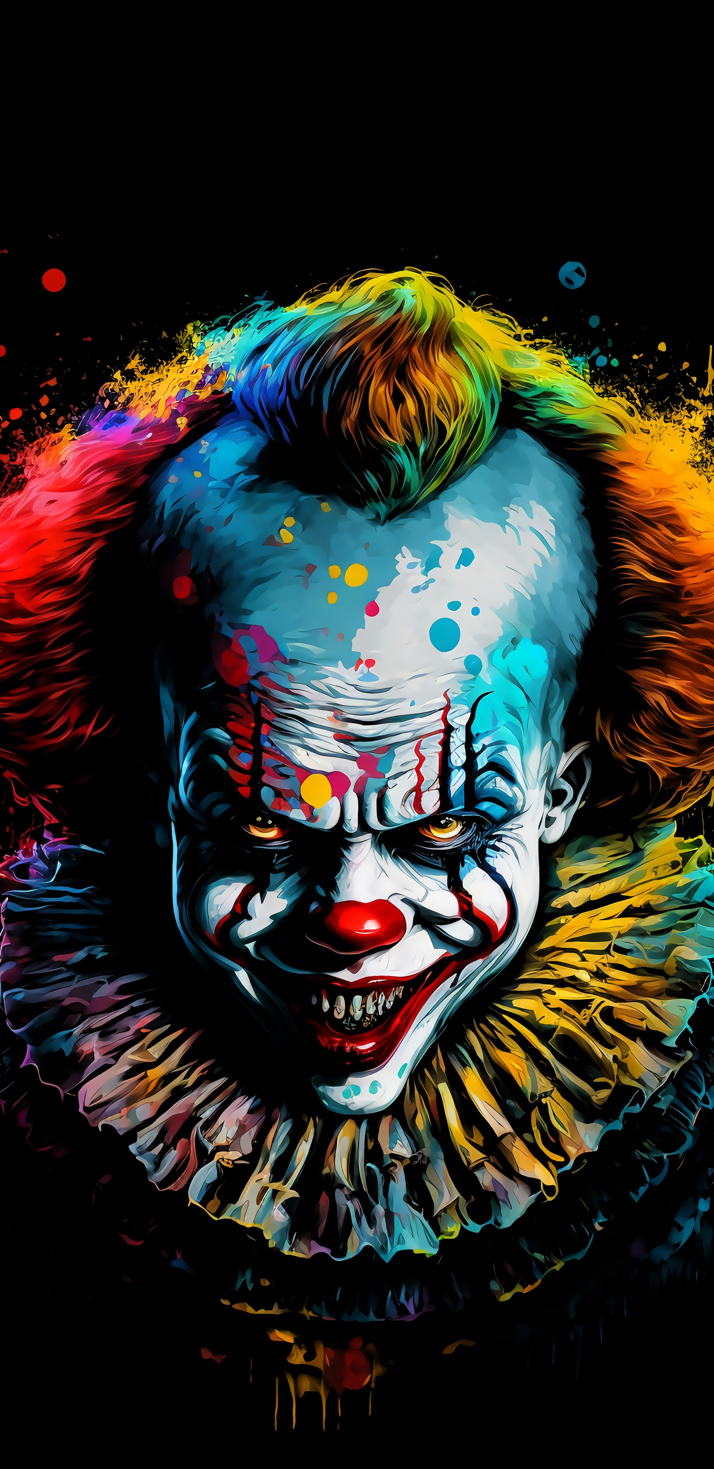 Pennywise Hintergrundbilder, Pennywise, Malerei, Kunst, Clown. Wallpaper in 1440x2960 Resolution