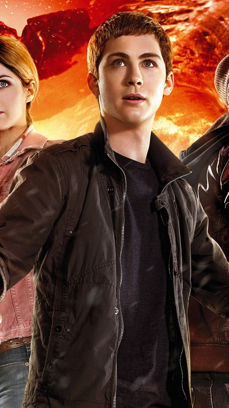 Logan Lerman, Percy Jackson: la Mer Des Monstres, Percy Jackson, Annabeth Chase, Veste. Wallpaper in 750x1334 Resolution