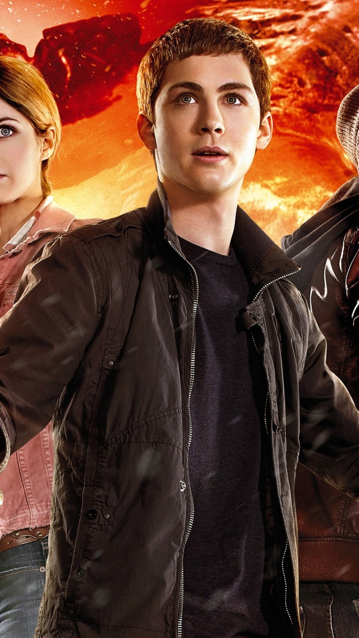 Logan Lerman, Percy Jackson Sea of Monsters, Percy Jackson, Annabeth Chase, Jacket. Wallpaper in 720x1280 Resolution