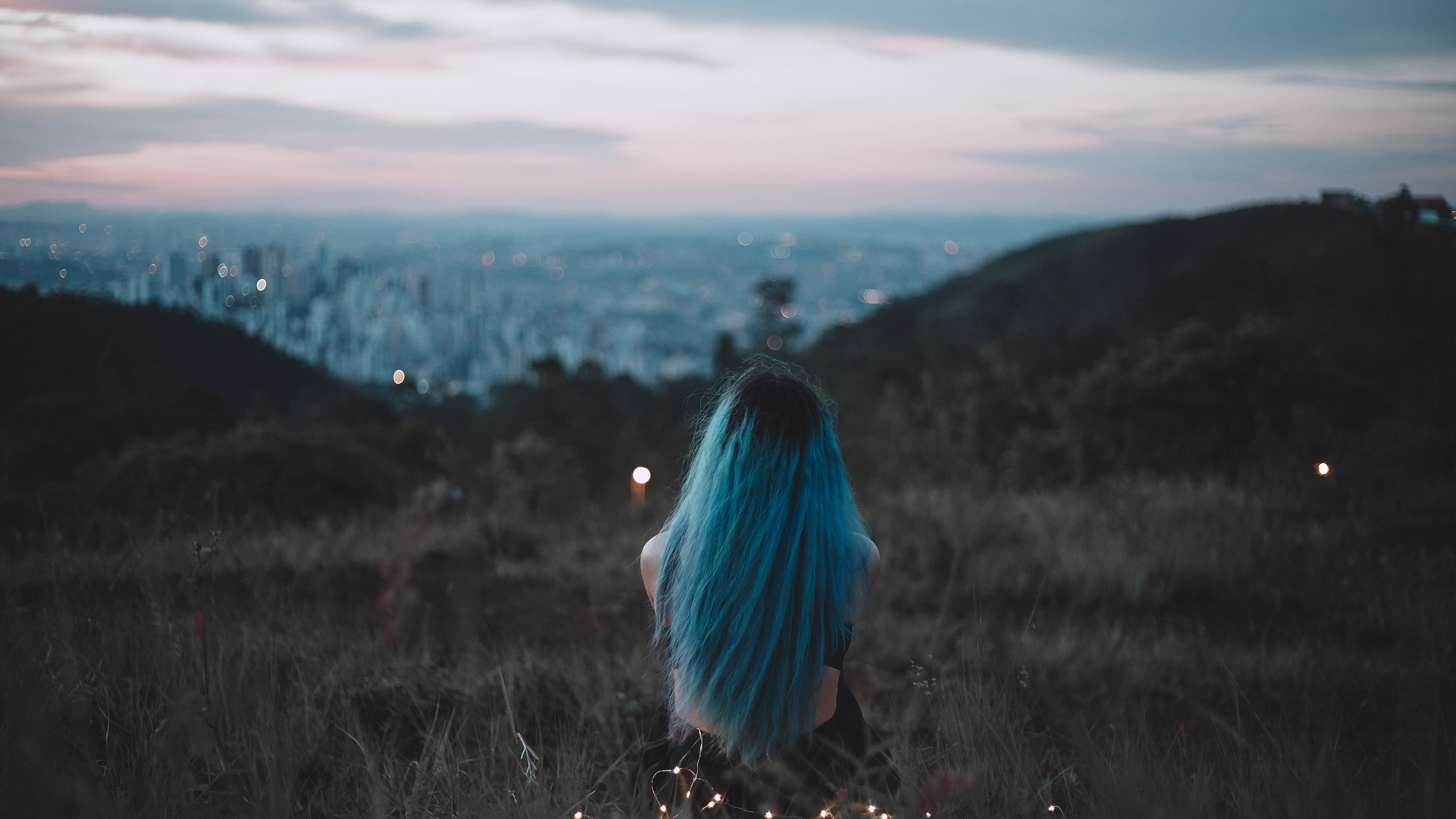 Azul, Naturaleza, Luz, Ambiente, Highland. Wallpaper in 2560x1440 Resolution