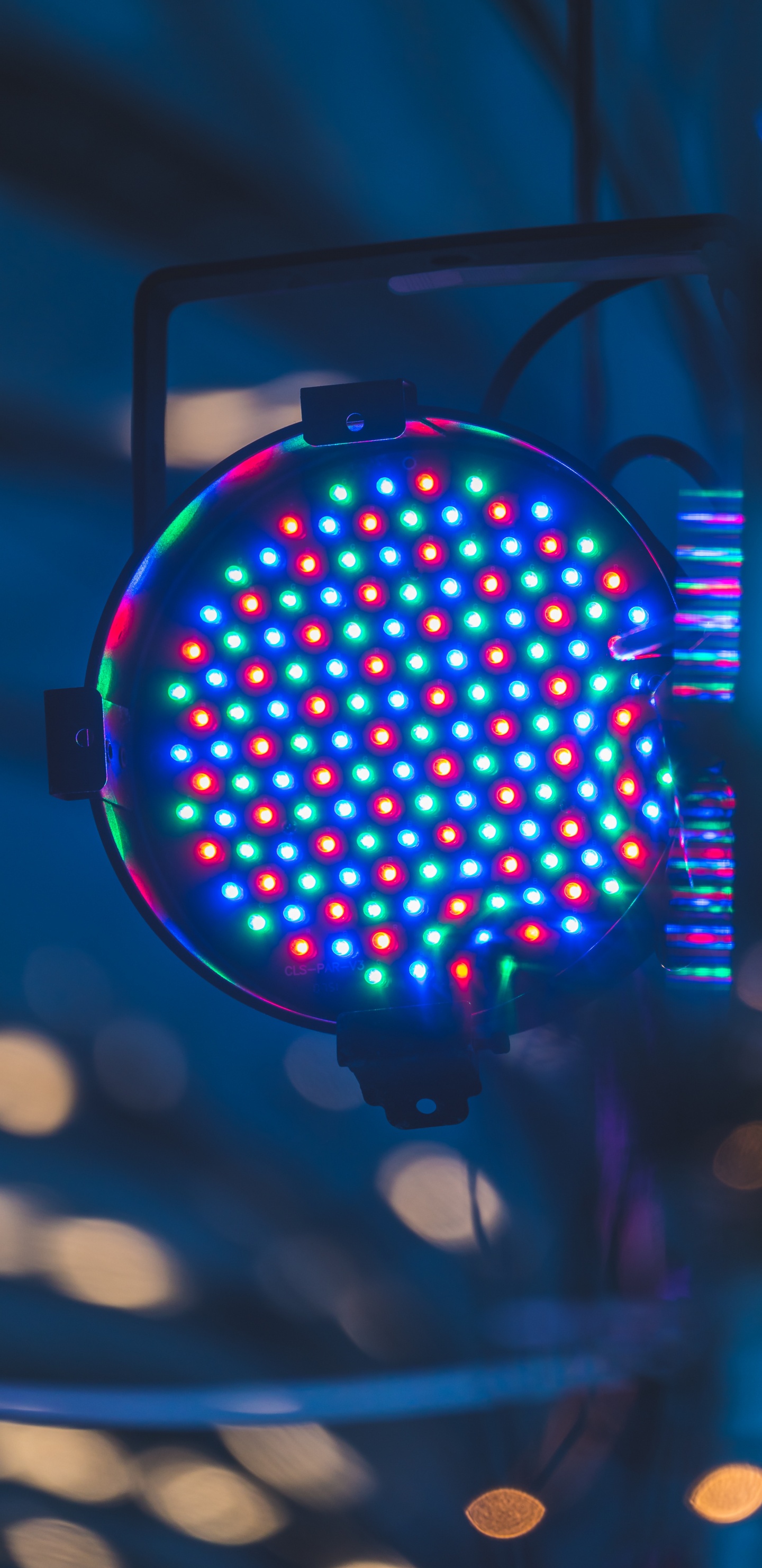 牧羊犬, 迪斯科, 光, 颜色, 发光二极管 壁纸 1440x2960 允许