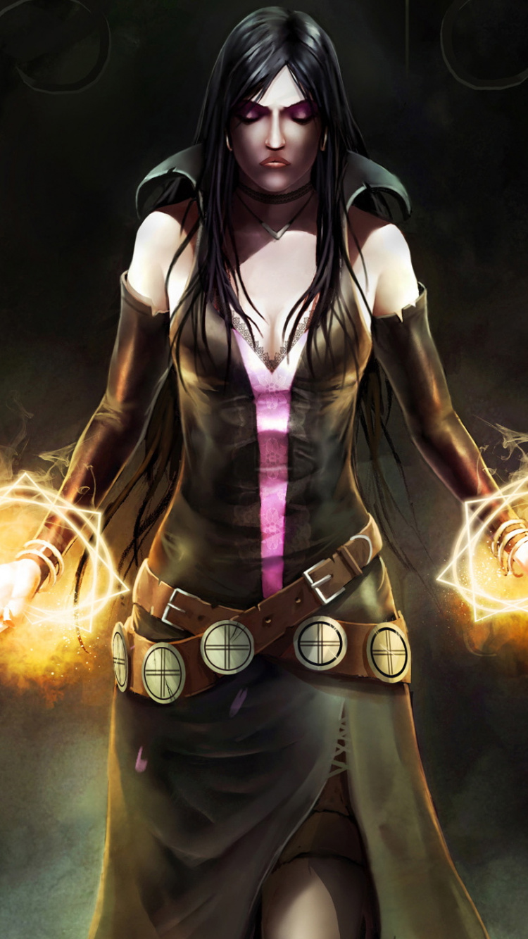 Woman in Black and White Long Sleeve Shirt and Blue Denim Shorts. Wallpaper in 750x1334 Resolution