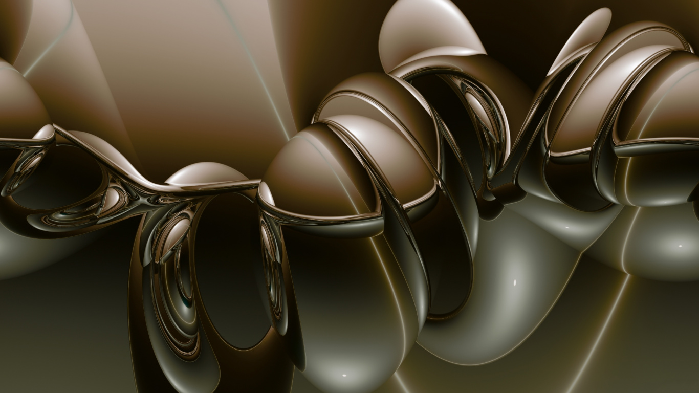 White and Black Spiral Illustration. Wallpaper in 1366x768 Resolution