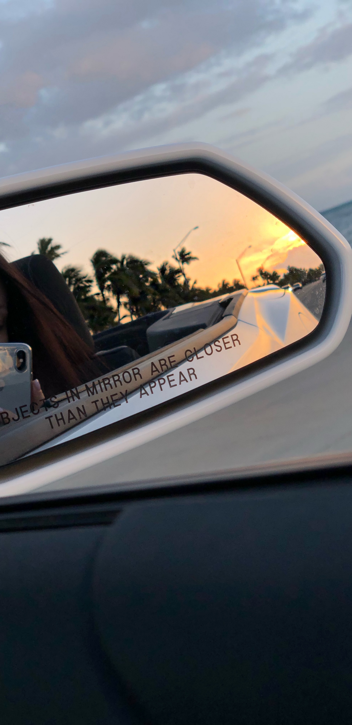 Rear-view Mirror, King, Automotive Mirror, Automotive Side-view Mirror, Glass. Wallpaper in 1440x2960 Resolution