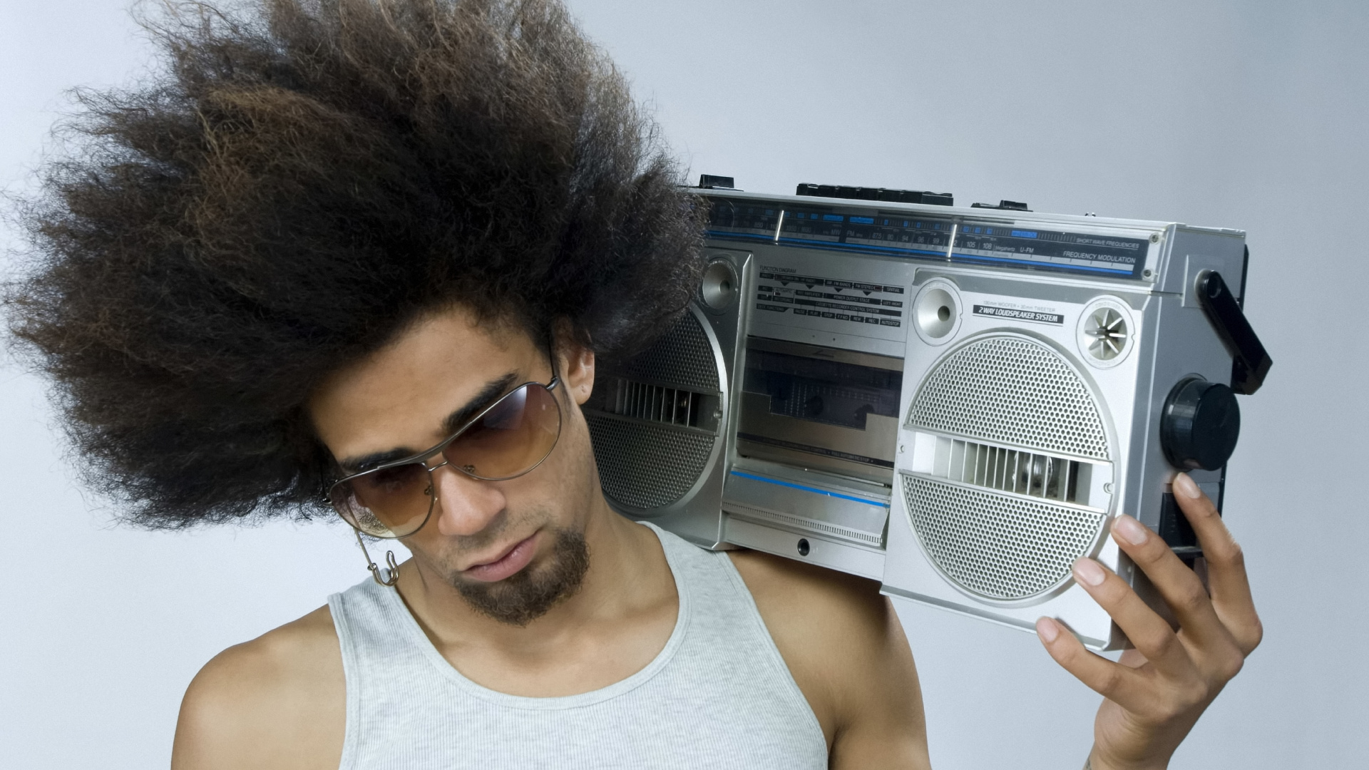 Boombox, Radio, L'équipement Audio, Album, Compact Cassette. Wallpaper in 1920x1080 Resolution