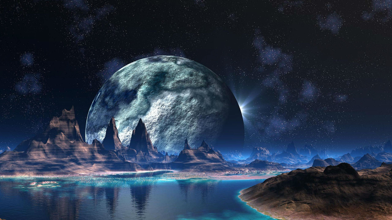 Earth, Planet, Extraterrestrial Life, Nature, Moon. Wallpaper in 1280x720 Resolution