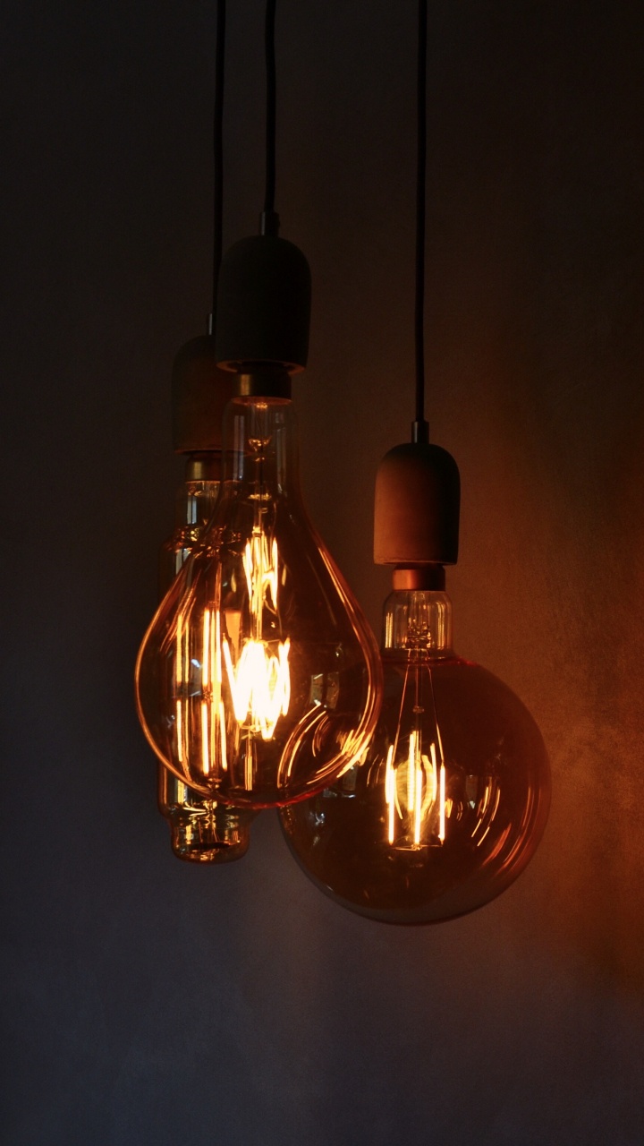 白炽灯泡, Led灯, 灯光, 电光, 光 壁纸 720x1280 允许