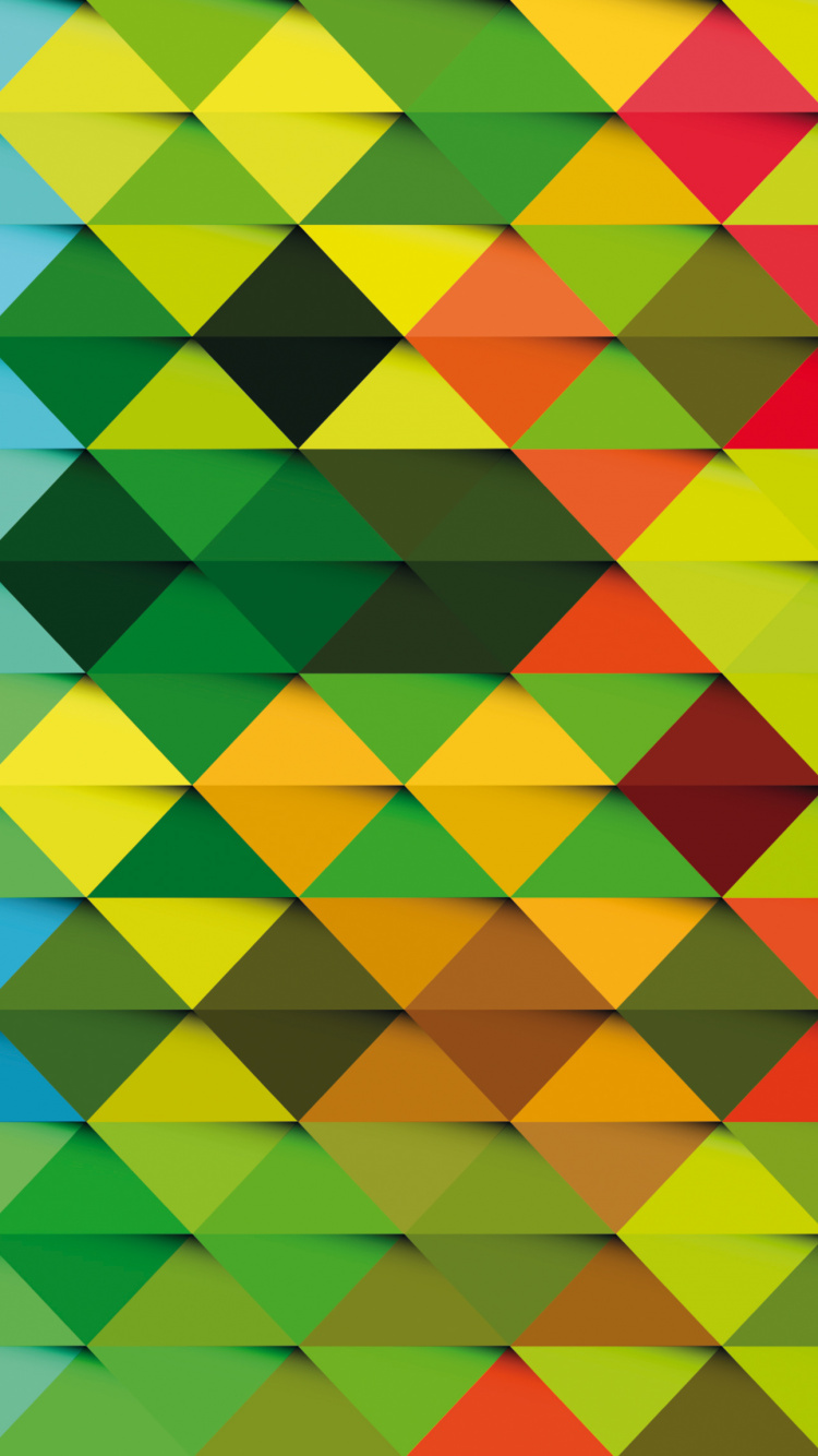 Yellow Blue and Red Checkered Textile. Wallpaper in 750x1334 Resolution