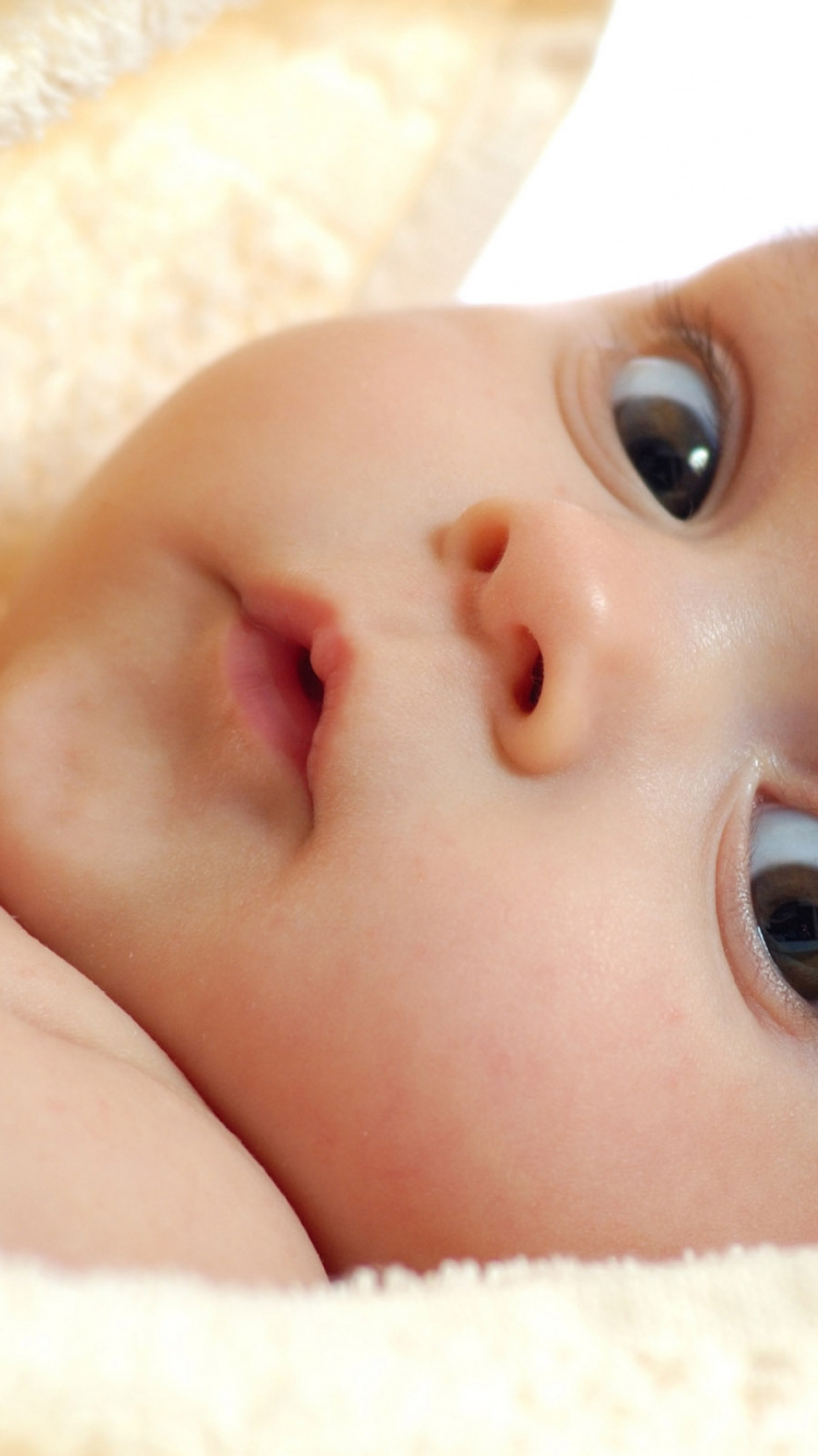 Infant, Cuteness, Child, Nose, Cheek. Wallpaper in 750x1334 Resolution