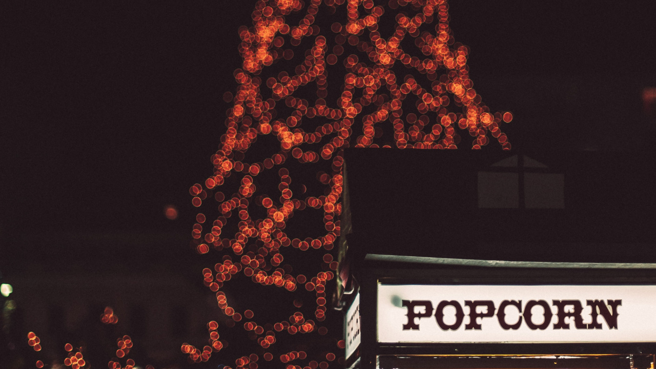 Arbre de Noël, Décoration de Noël, Nuit, Les Lumières de Noël, Design D'intérieur. Wallpaper in 1280x720 Resolution