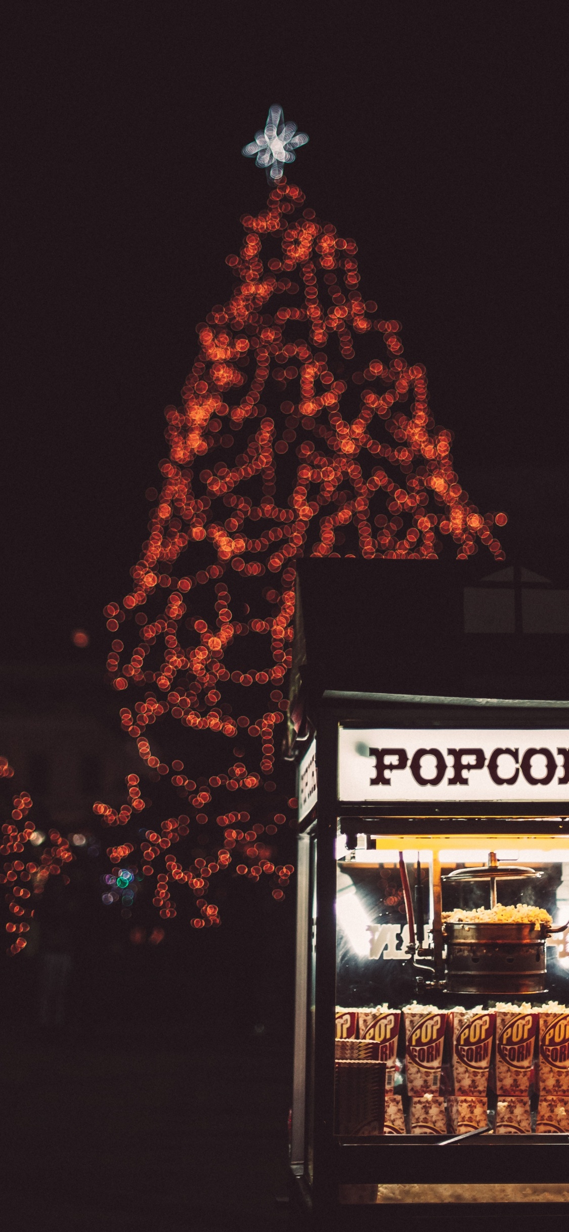 Tree, Christmas Tree, Christmas, Christmas Decoration, Night. Wallpaper in 1125x2436 Resolution