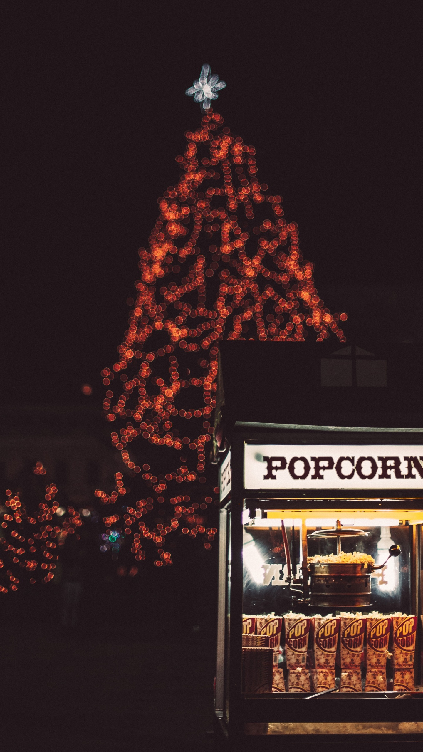 Tree, Christmas Tree, Christmas, Christmas Decoration, Night. Wallpaper in 1440x2560 Resolution