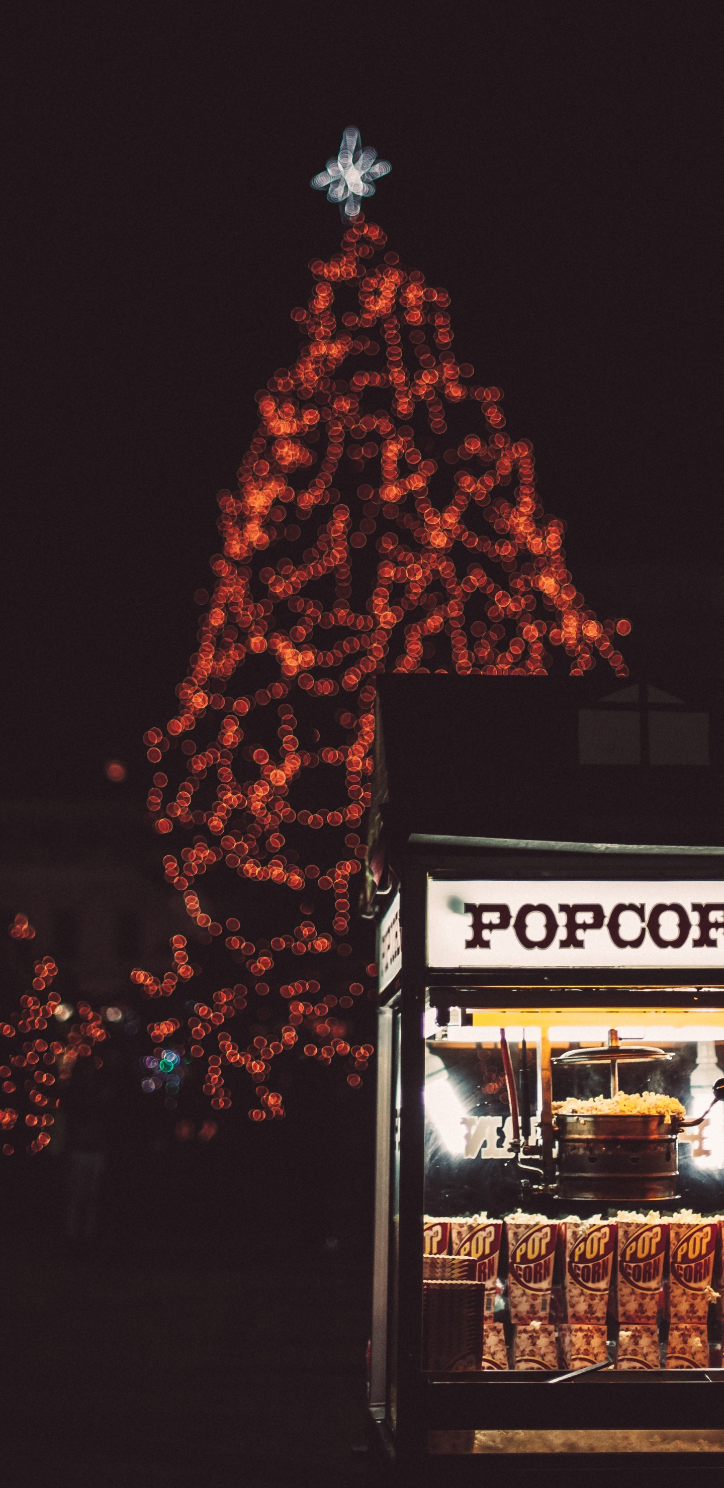 Tree, Christmas Tree, Christmas, Christmas Decoration, Night. Wallpaper in 1440x2960 Resolution