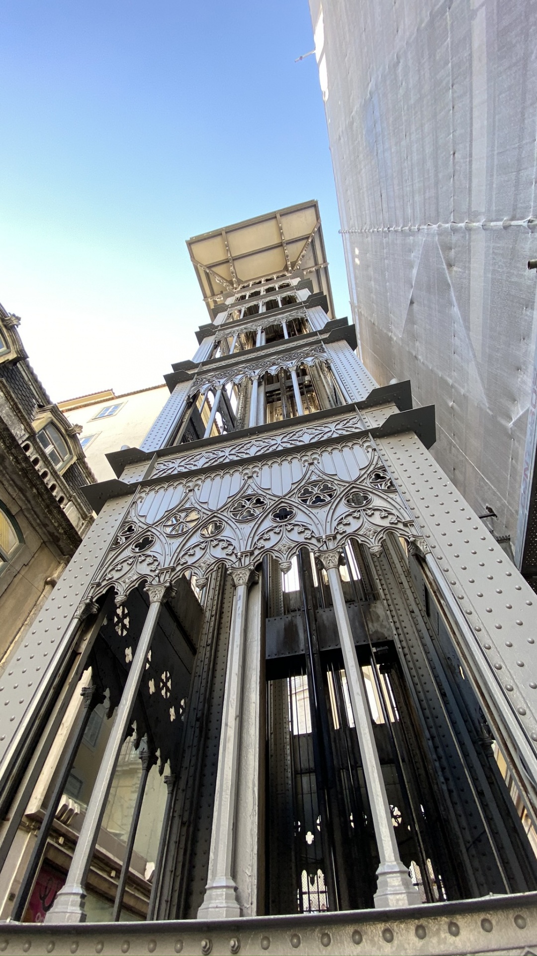 Santa Justa Lift, Infrastruktur, Architektur, Engineering, Eisen. Wallpaper in 1080x1920 Resolution