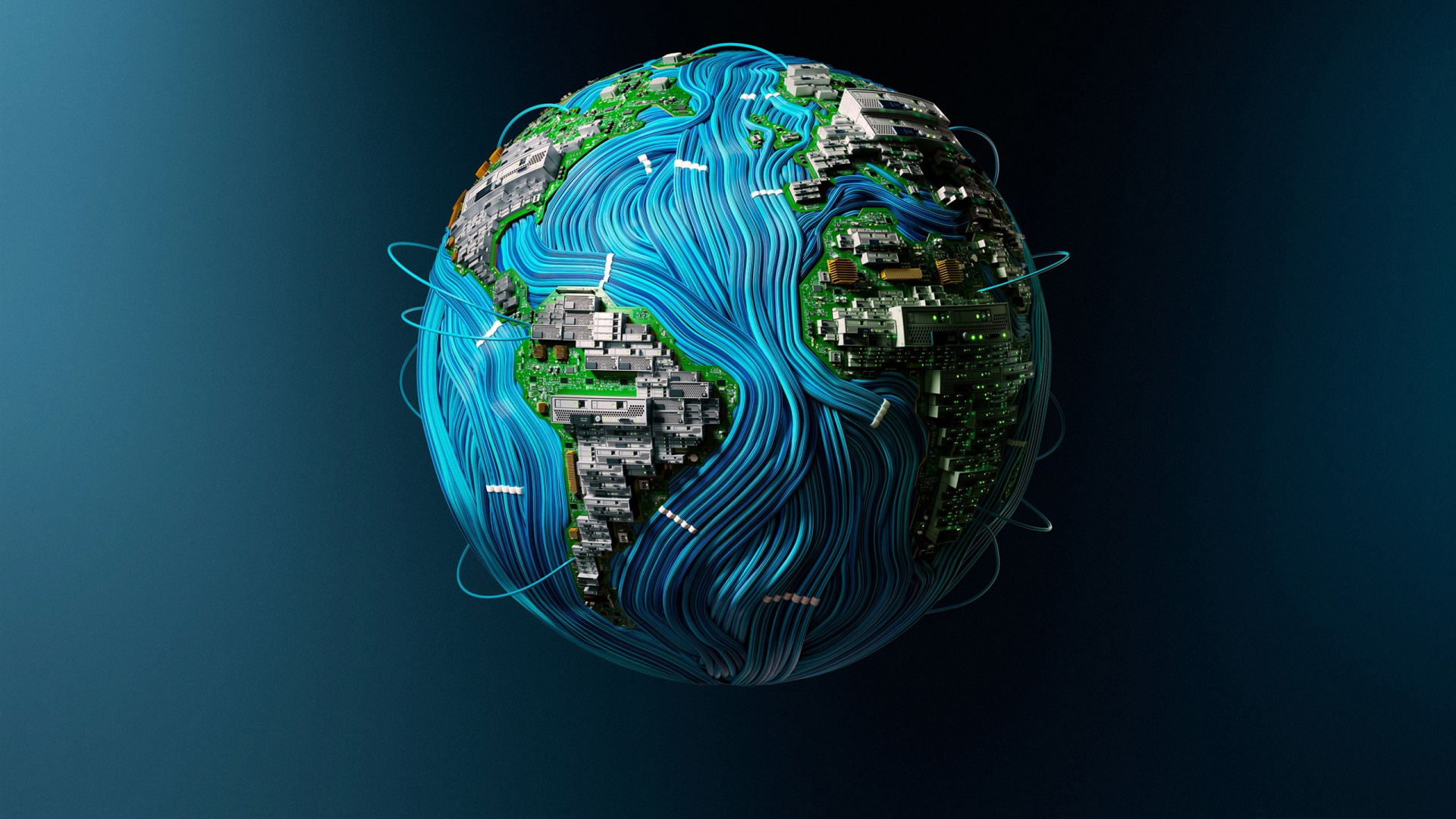 地球, 球体, 高科技 壁纸 1920x1080 允许