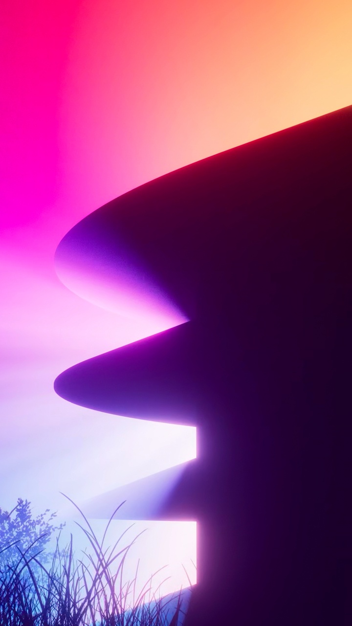 Apple Park, Morado, Negro, Violeta, Rosa. Wallpaper in 720x1280 Resolution