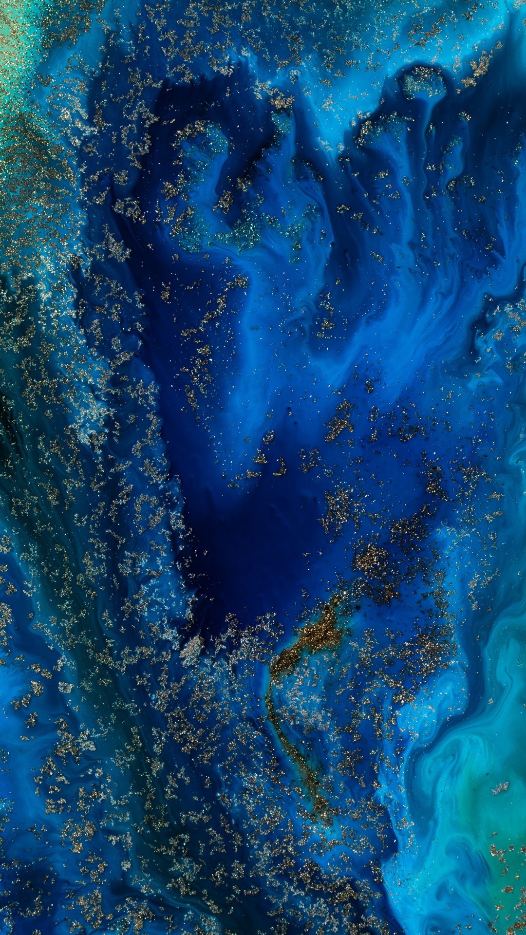 Pintura Abstracta Azul y Blanca. Wallpaper in 1080x1920 Resolution