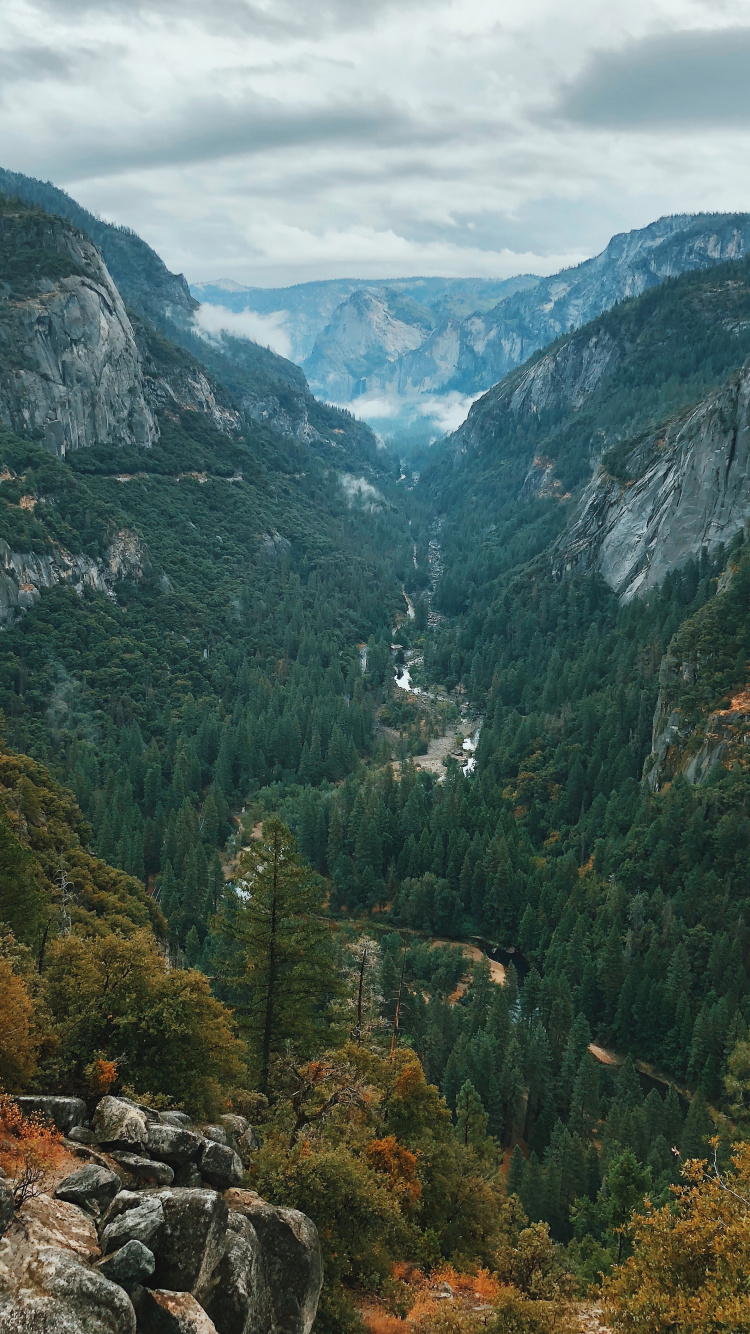 Yosemite National Park, Nationalpark, Hochland, Tal, Bergkette. Wallpaper in 750x1334 Resolution