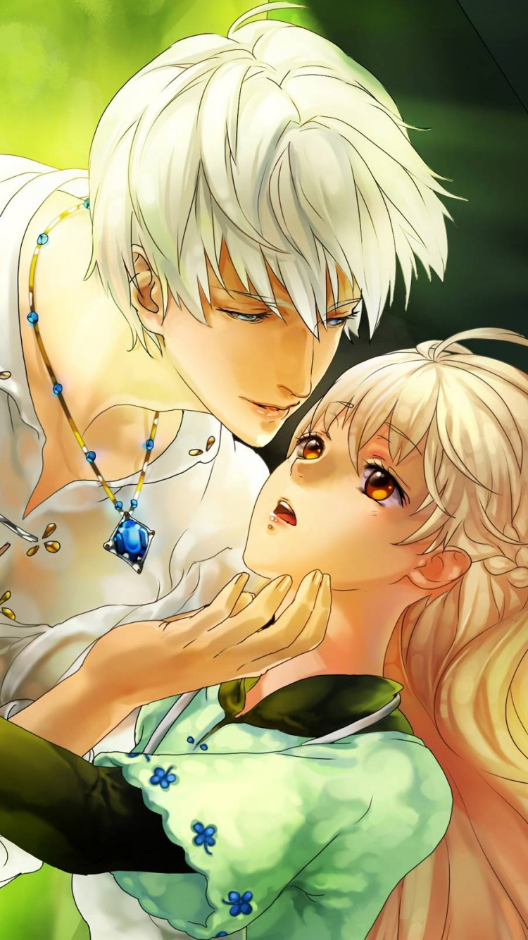 Personnage D'anime Fille Aux Cheveux Blonds. Wallpaper in 750x1334 Resolution