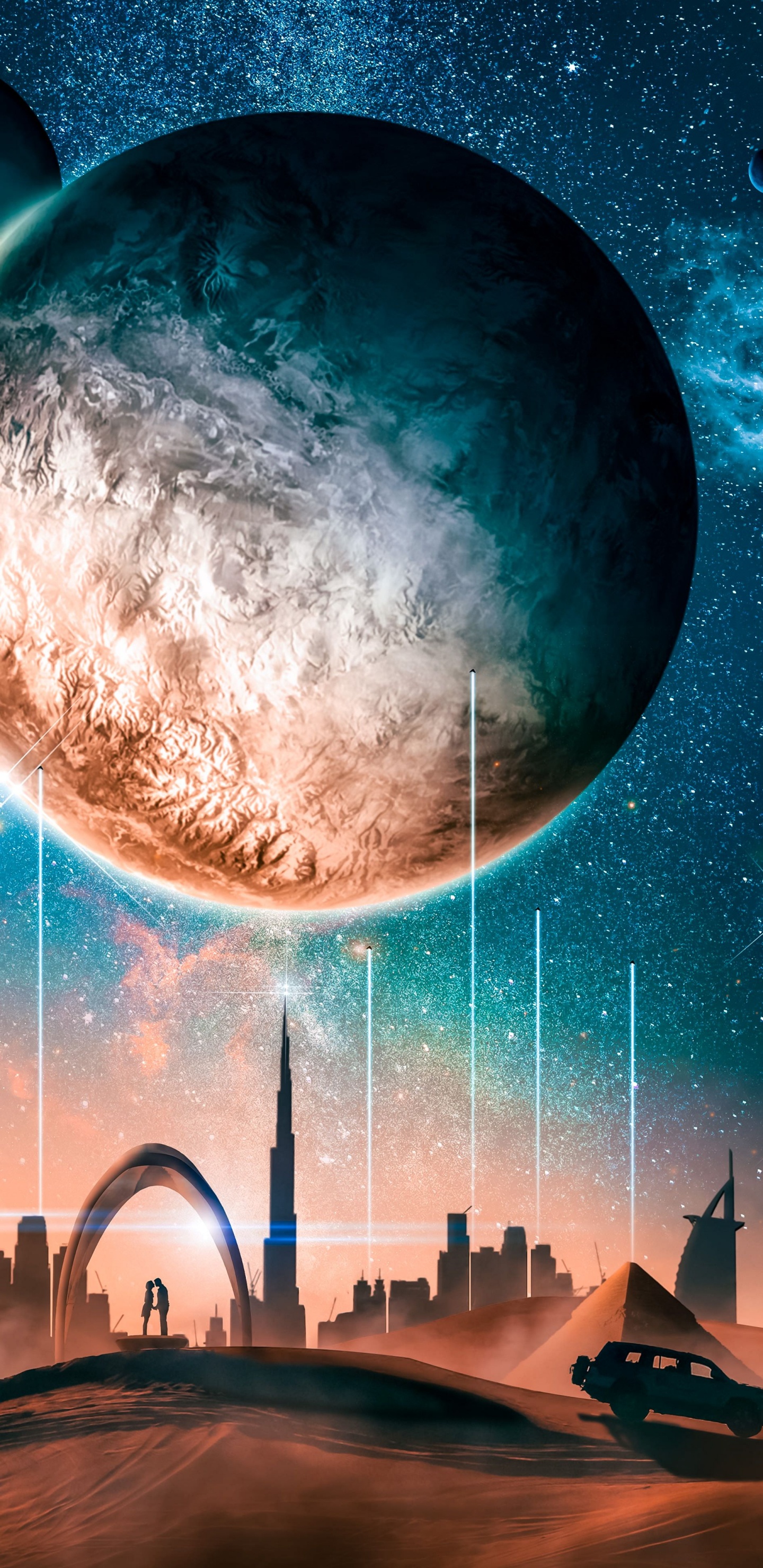 Ilustración, Ambiente, Luz, Naturaleza, Arquitectura. Wallpaper in 1440x2960 Resolution