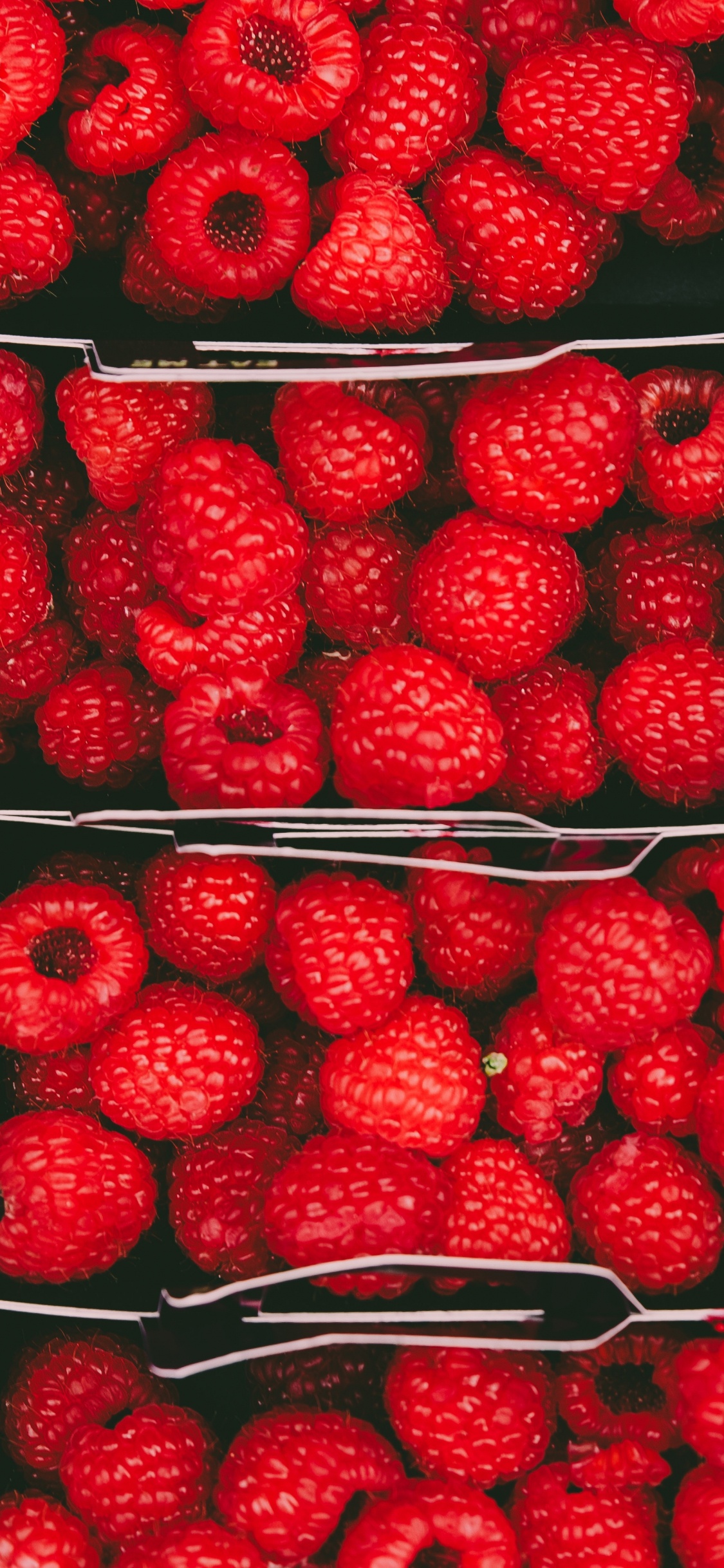 天然的食物, 当地的食物, 红色的, 无核果, 树莓 壁纸 1125x2436 允许