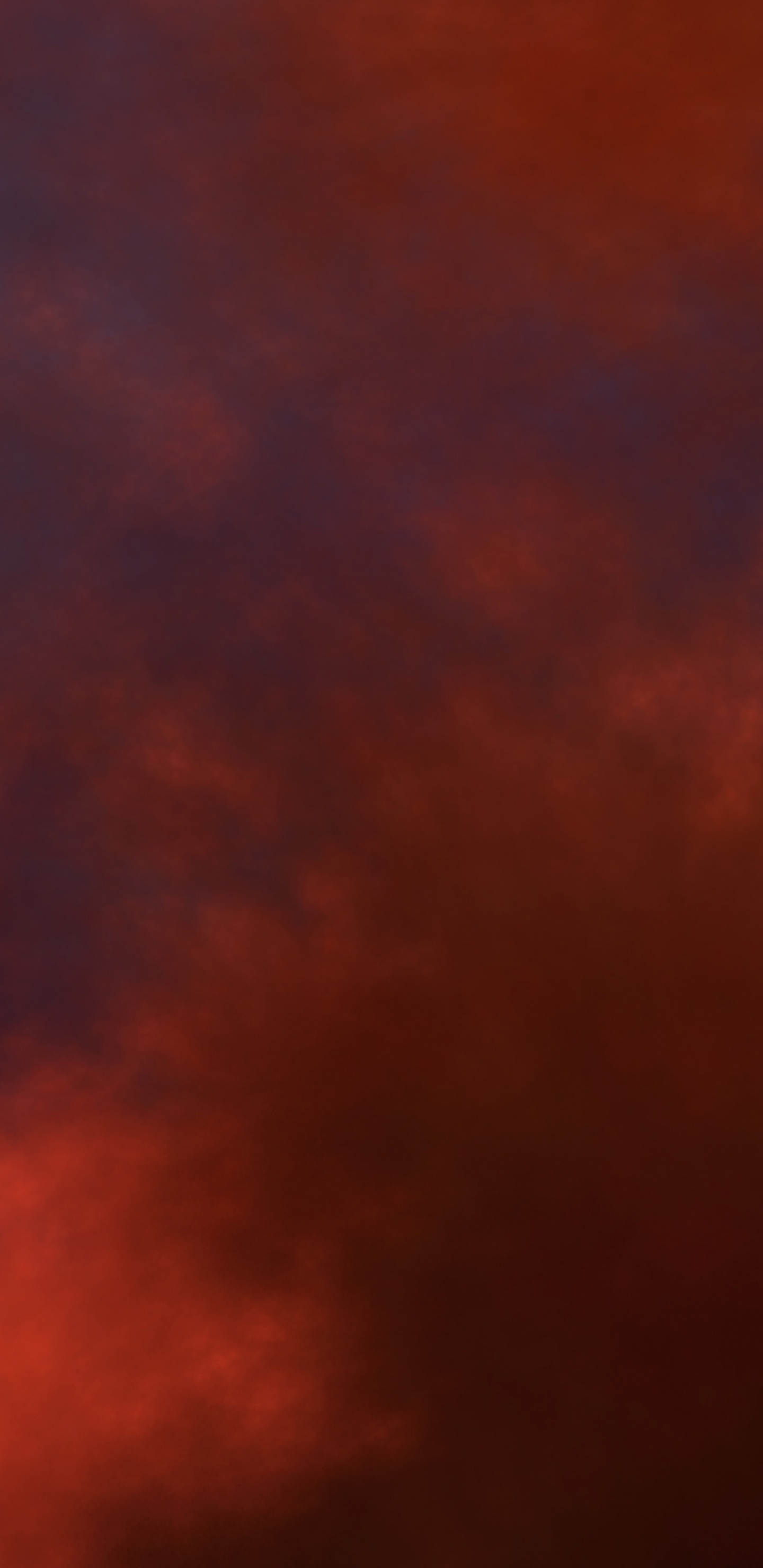 Rote Und Schwarze Wolken Während Der Nacht. Wallpaper in 1440x2960 Resolution