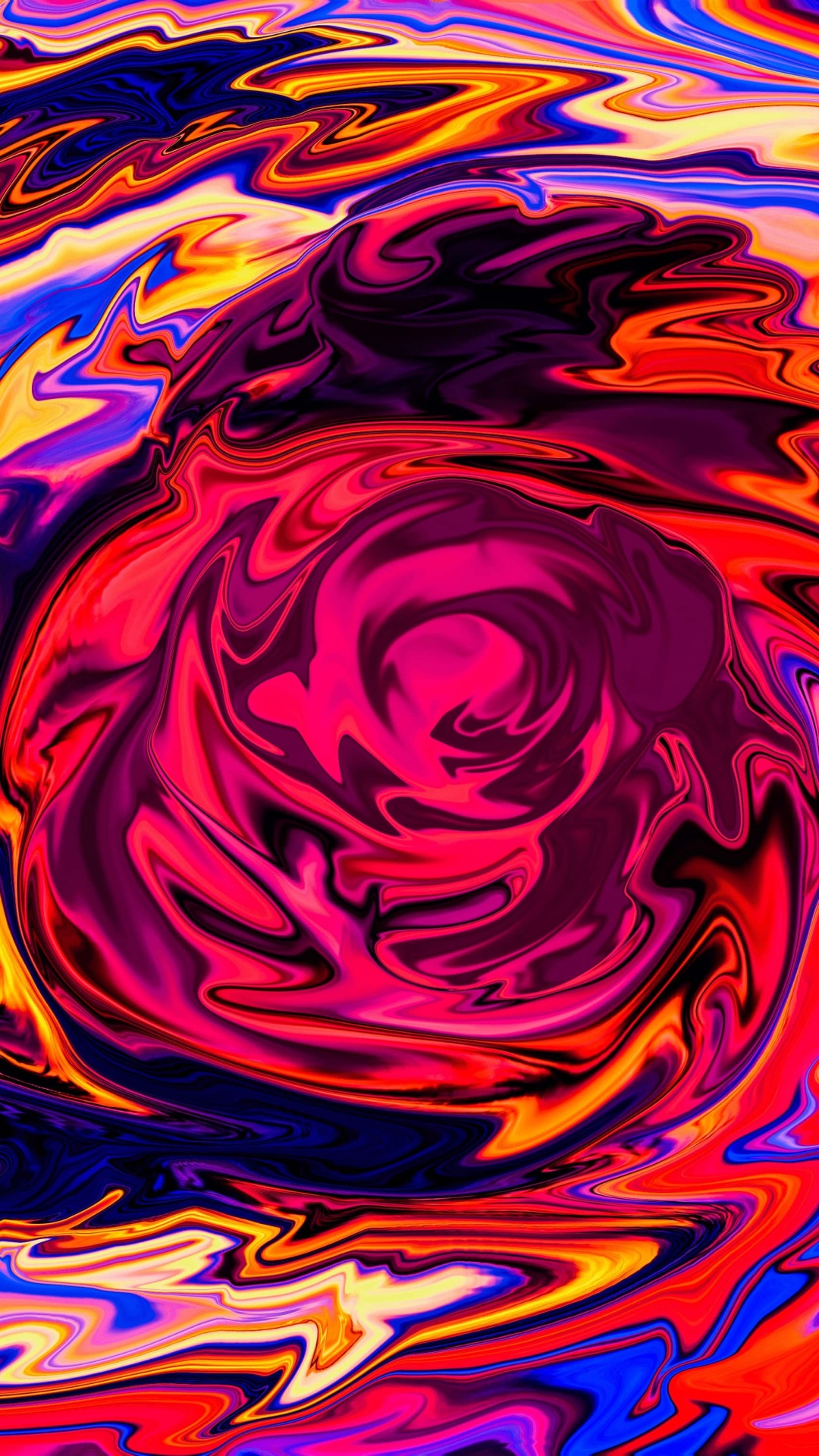 Red Yellow and Purple Abstract Painting. Wallpaper in 1080x1920 Resolution