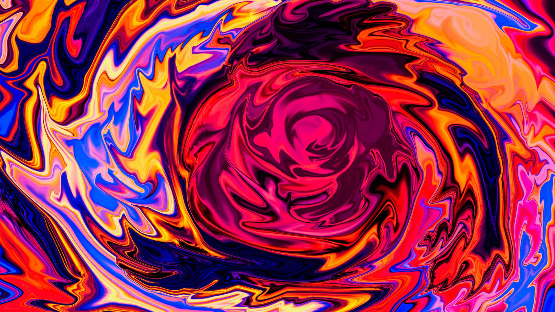 Red Yellow and Purple Abstract Painting. Wallpaper in 1920x1080 Resolution