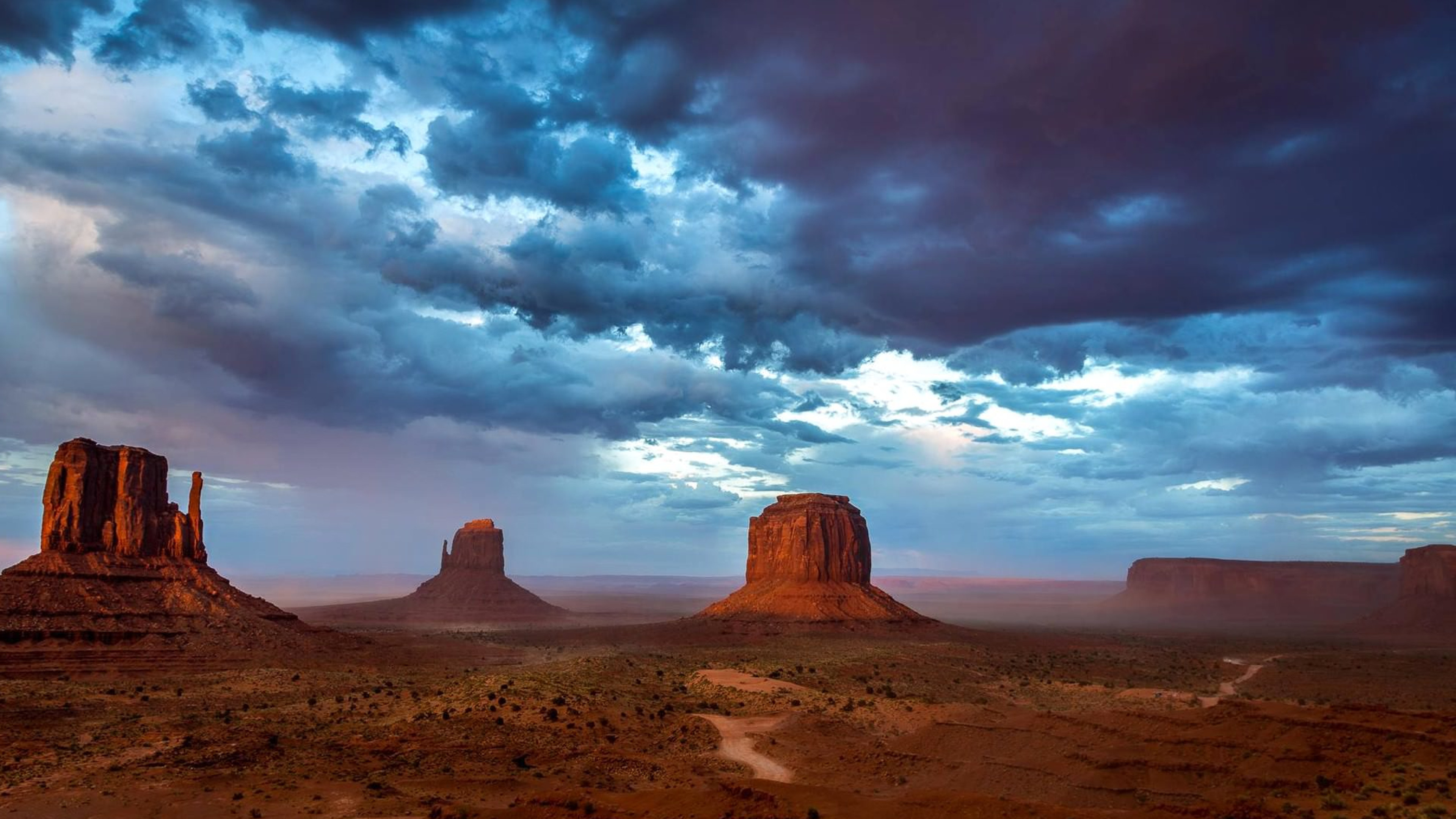 Brown Rock Formation Under White Clouds and Blue Sky During Daytime. Wallpaper in 3840x2160 Resolution