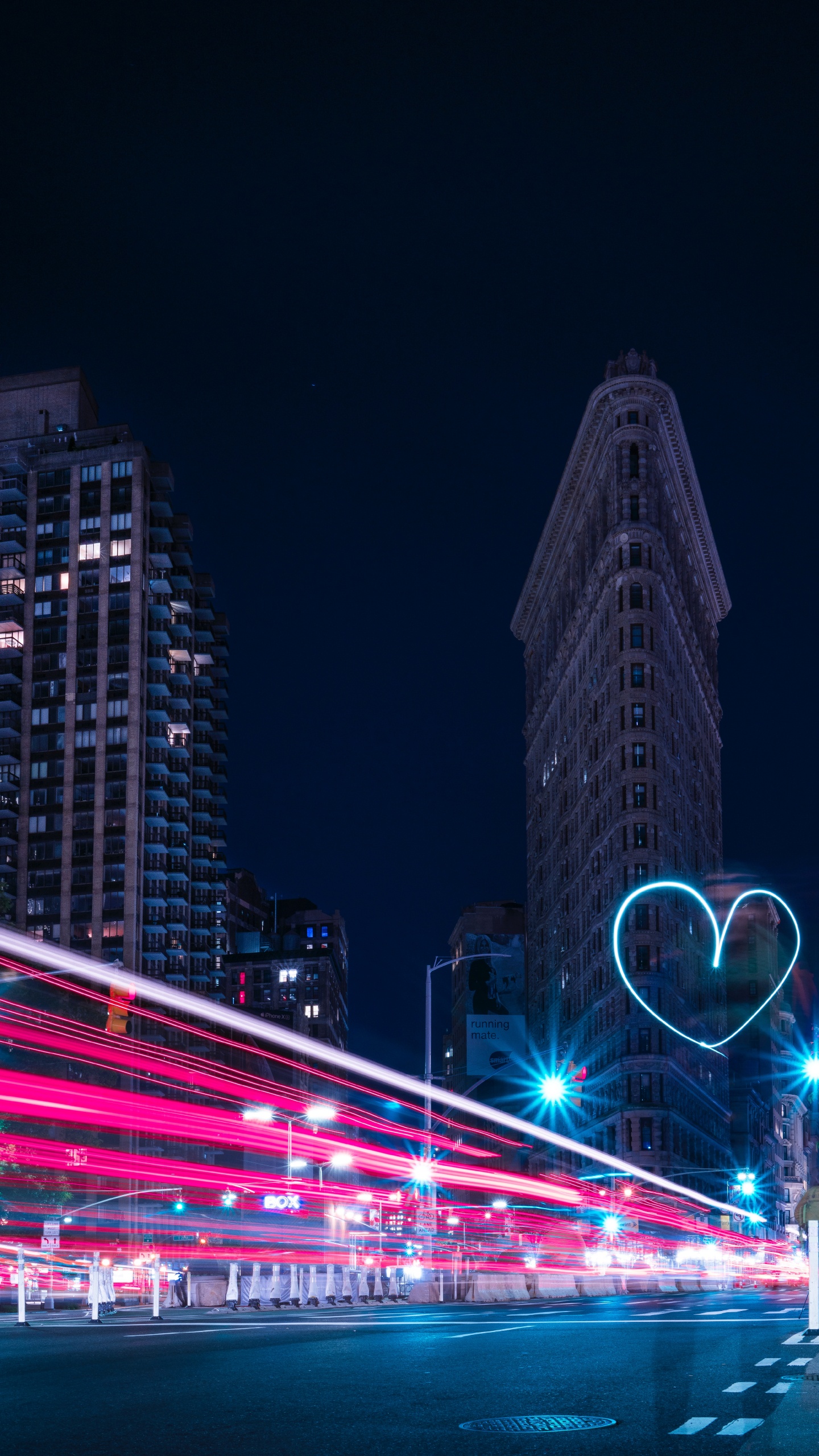 Time Lapse Photography of City Buildings During Night Time. Wallpaper in 1440x2560 Resolution