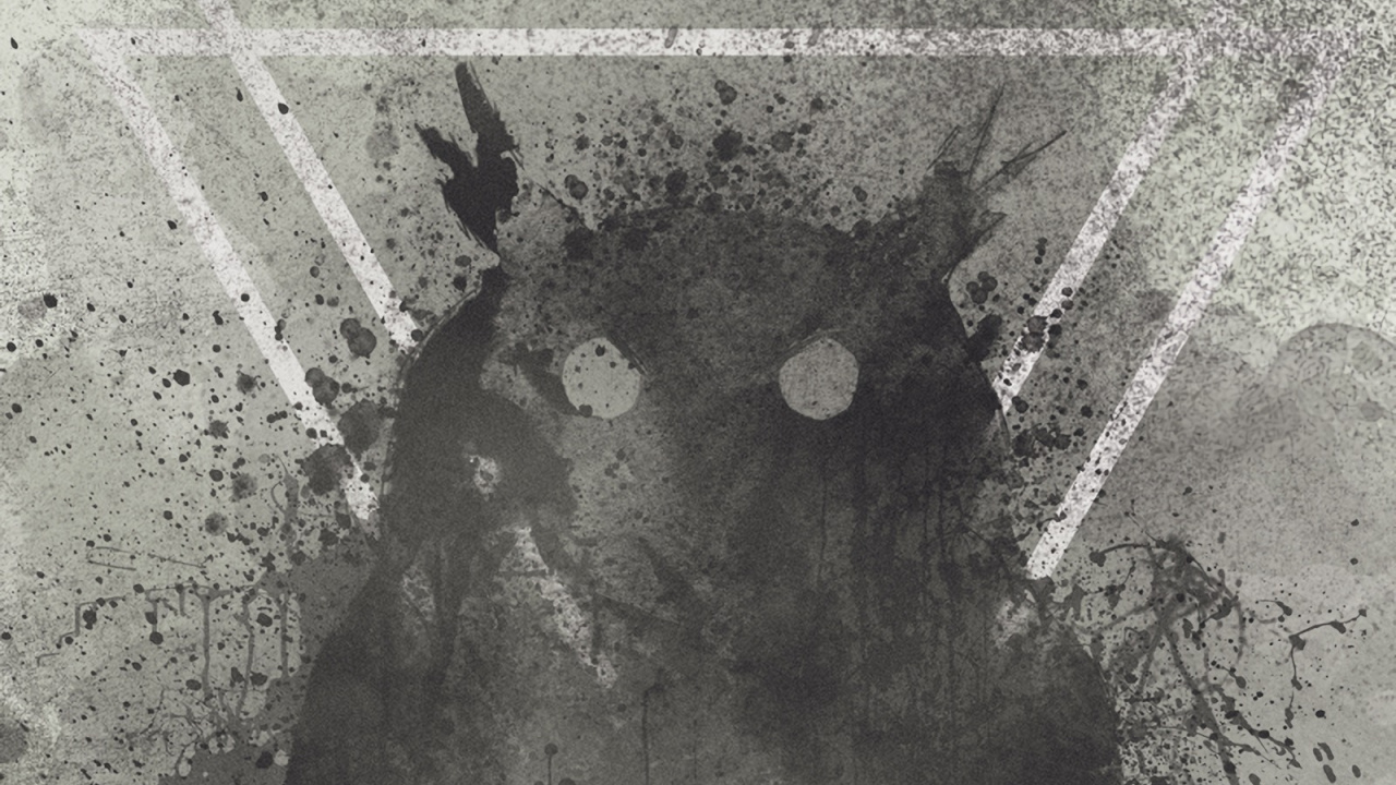 Pintura Abstracta en Blanco y Negro. Wallpaper in 1280x720 Resolution