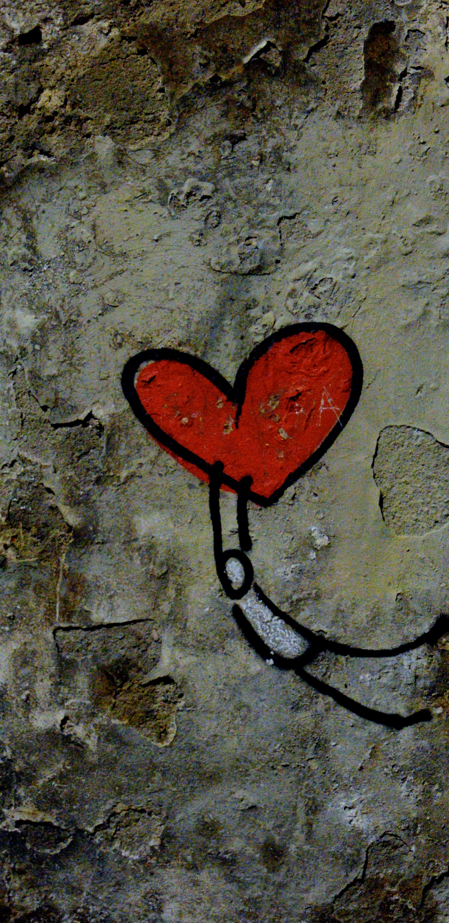 Graffiti, L'art de la Rue, Cœur, Art, Red. Wallpaper in 1440x2960 Resolution