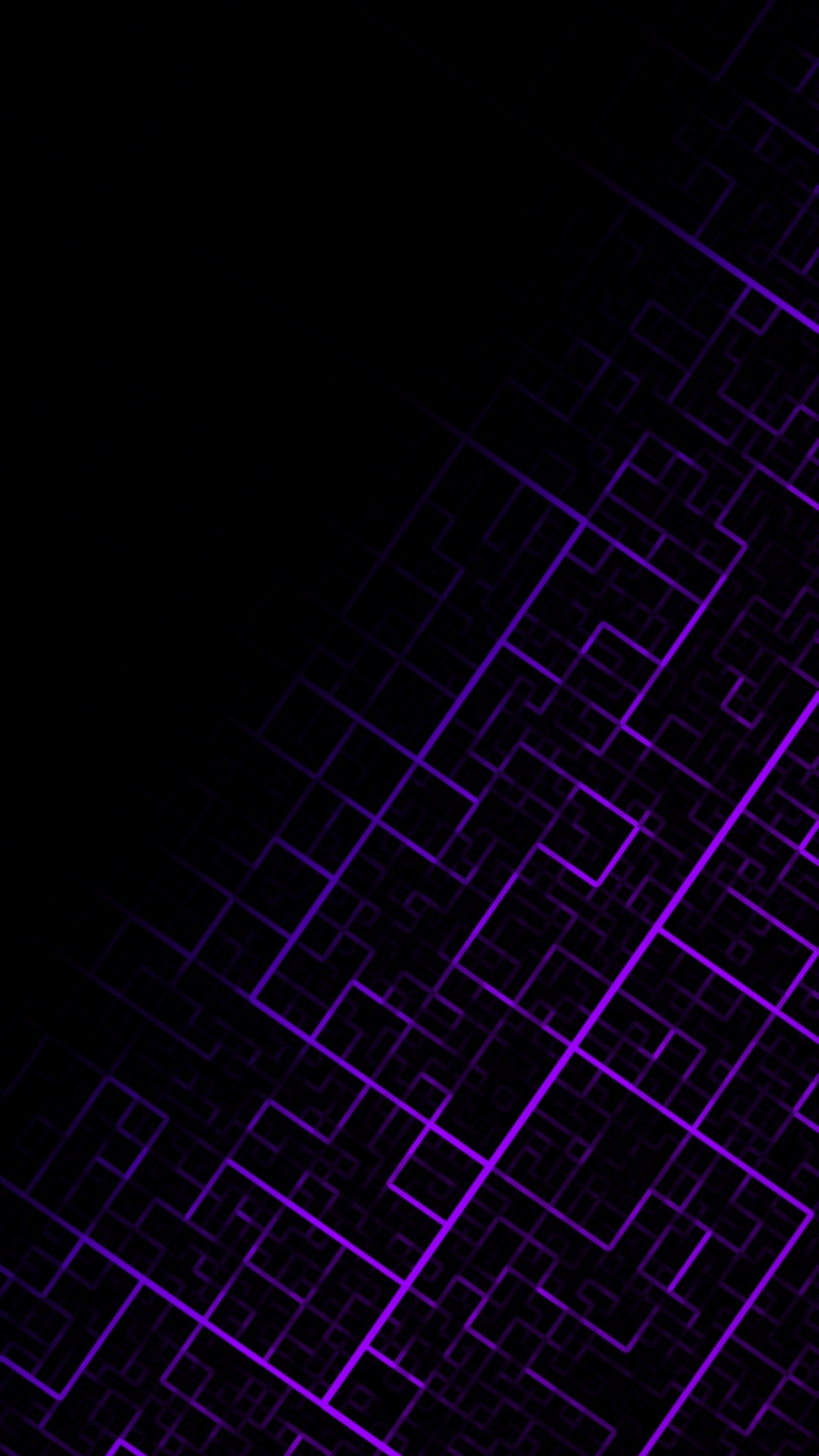 Purple and Black Square Illustration. Wallpaper in 1080x1920 Resolution