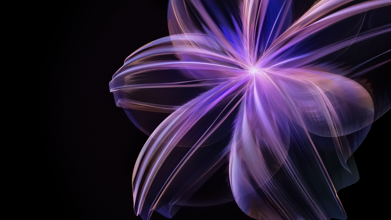 Fractal Art, Honor, Honor 80 Pro, Smartphone, Huawei. Wallpaper in 1366x768 Resolution