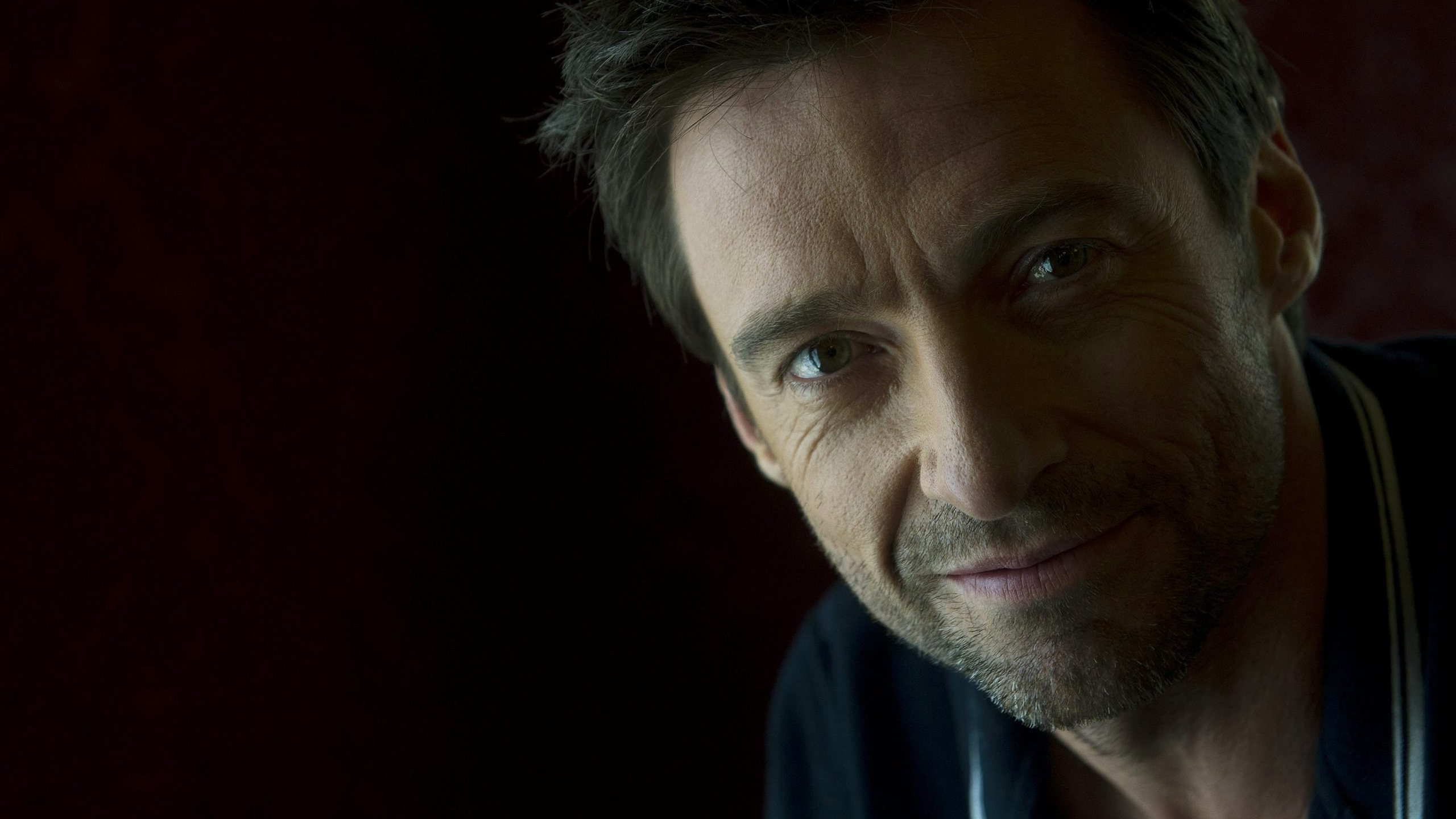 Hugh Jackman, Actor, Face, Chin, Portrait. Wallpaper in 2560x1440 Resolution