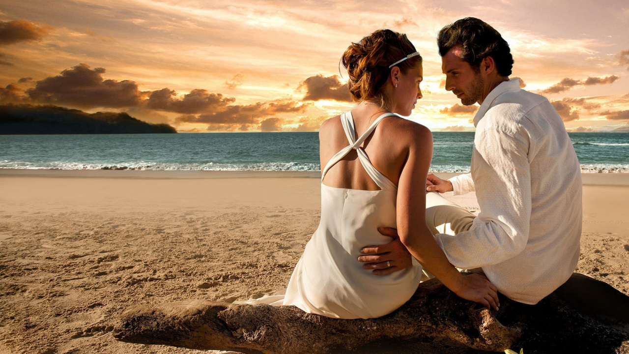 Honeymoon, Romance, Couple, Wedding, Vacation. Wallpaper in 1280x720 Resolution