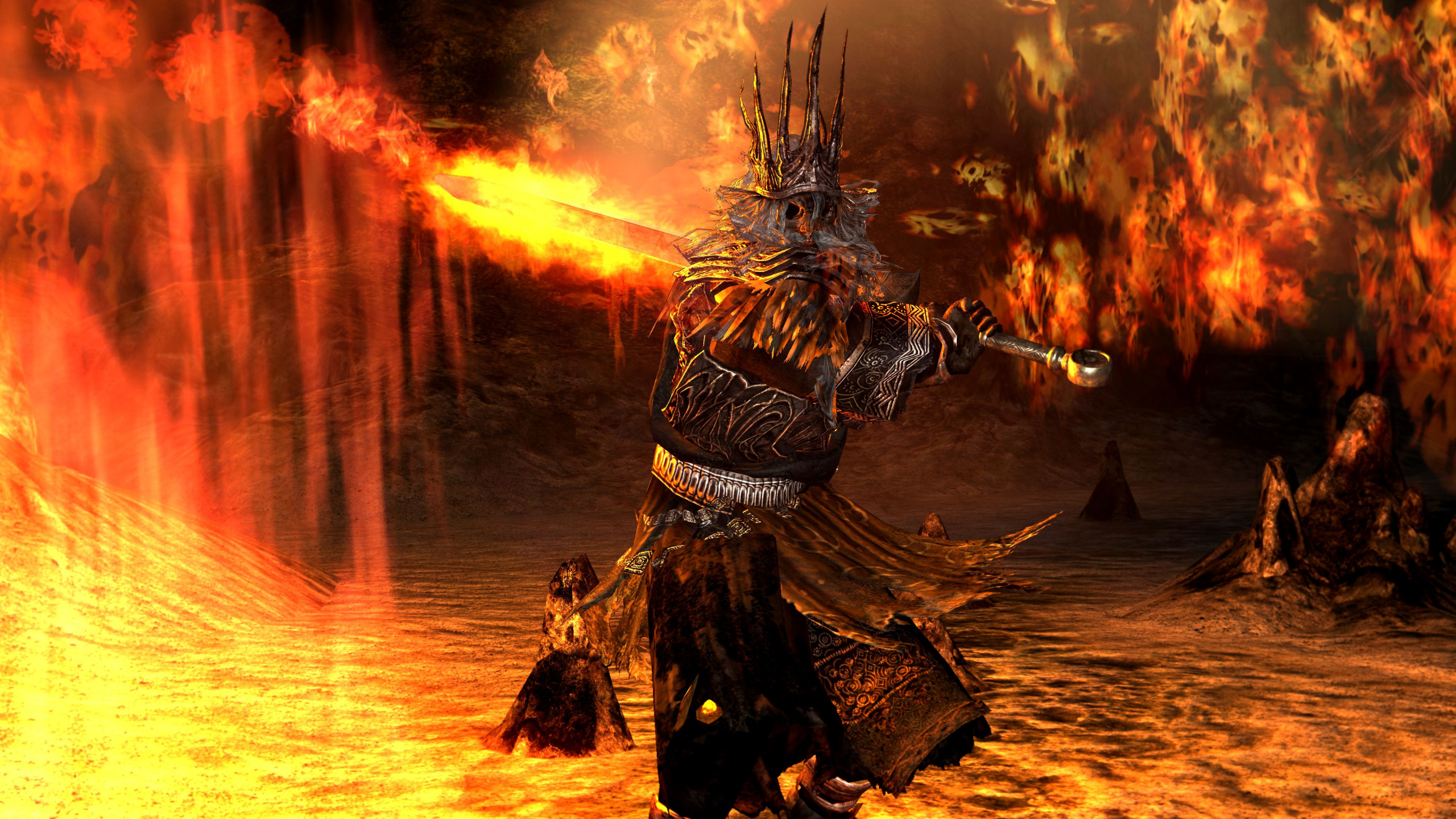 火焰 壁纸 2560x1440 允许