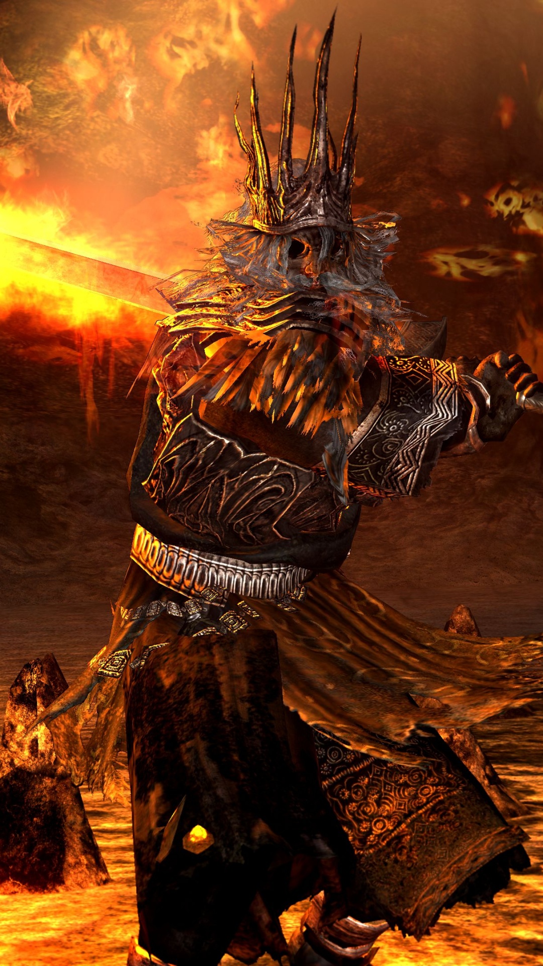 Homme en Manteau Noir et Blanc Tenant un Fusil Noir. Wallpaper in 1080x1920 Resolution