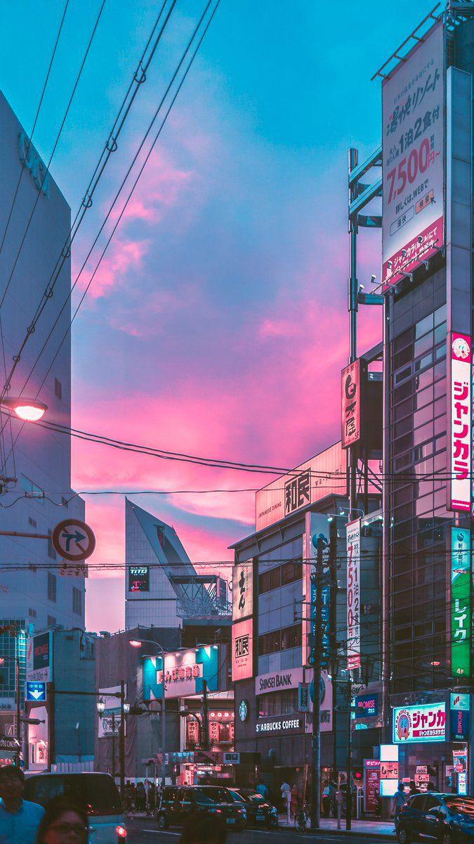 Aesthetic Anime City Wallpapers  Top Free Aesthetic Anime City Backgrounds   WallpaperAccess