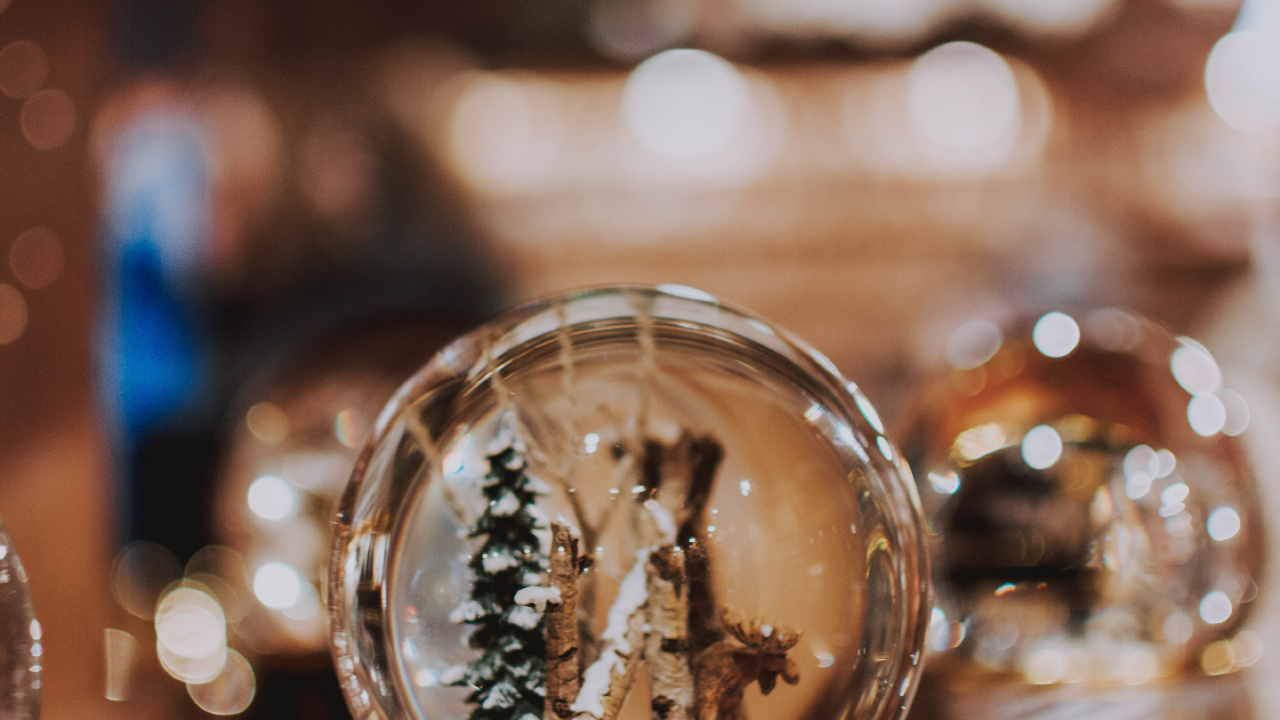 Clear Glass Jar With Gold Lid. Wallpaper in 1280x720 Resolution