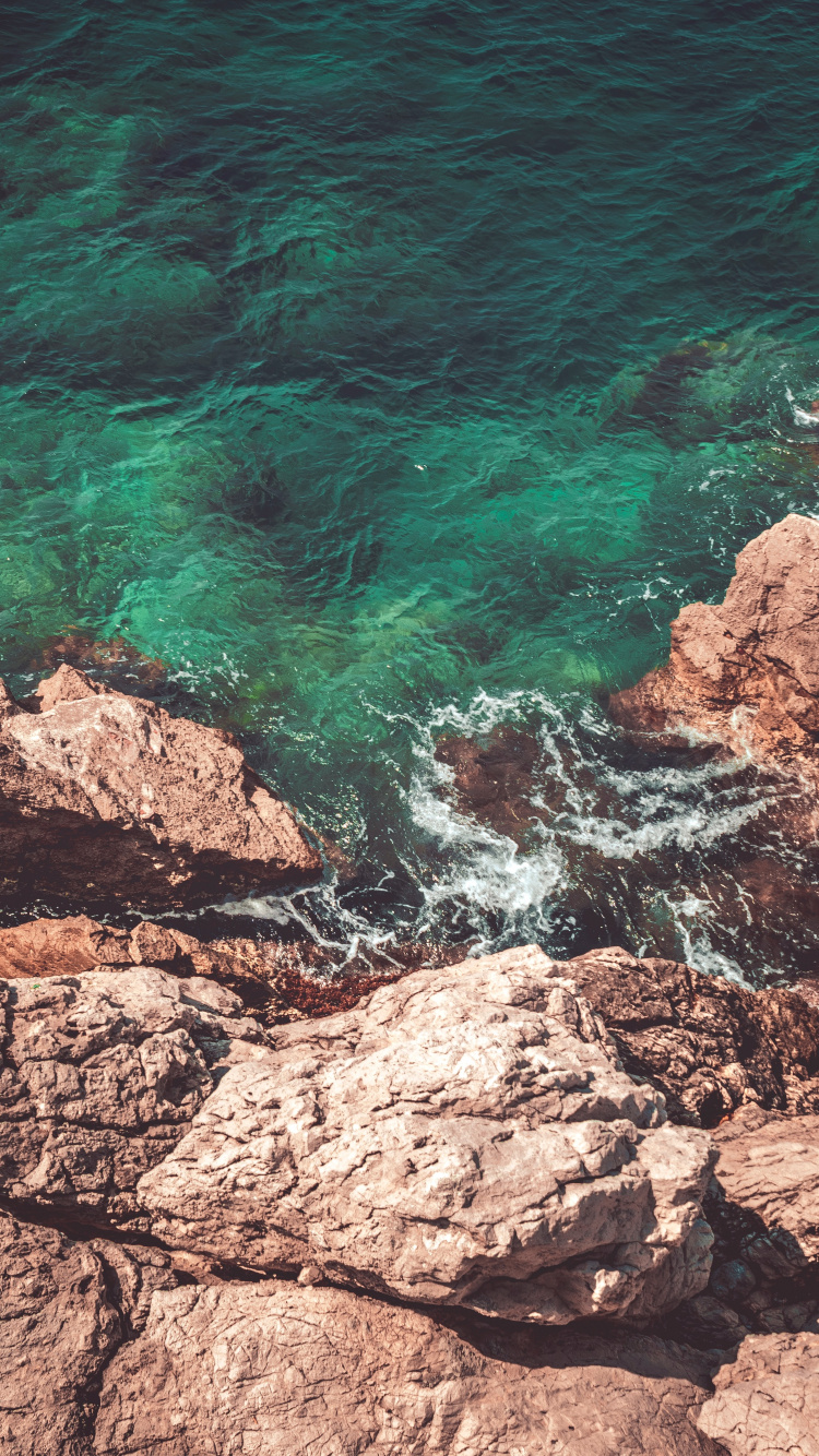 Geology, Klippe, Turquoise, Azure, Promontory. Wallpaper in 750x1334 Resolution