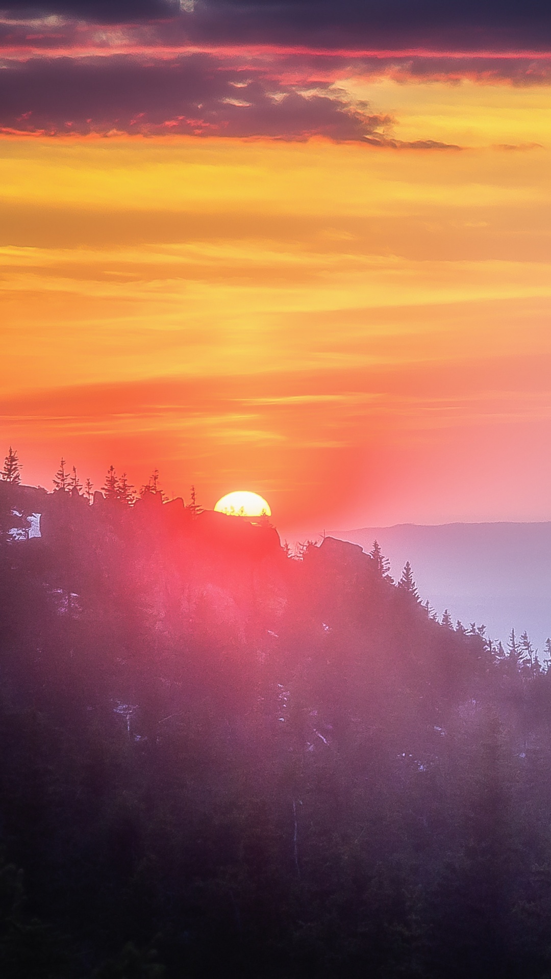 Mountain Range, Morning, Sunrise, Nature, Cloud. Wallpaper in 1080x1920 Resolution