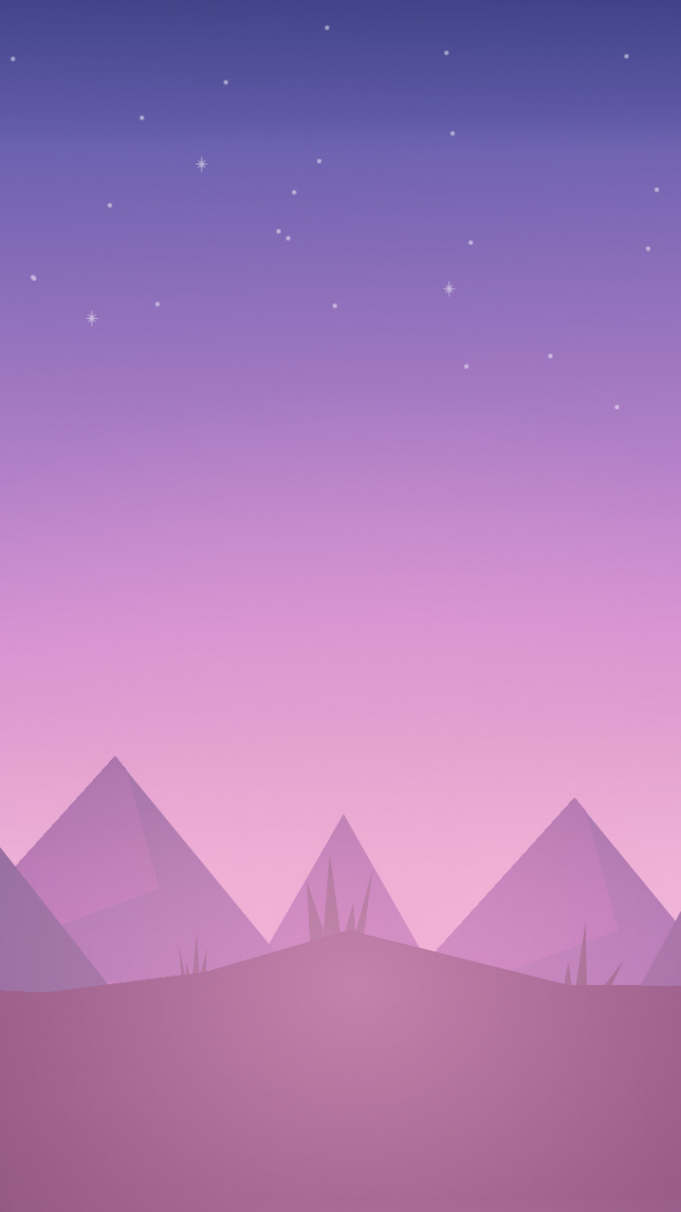 简约, 紫色的, 紫罗兰色, 粉红色, 三角形 壁纸 750x1334 允许